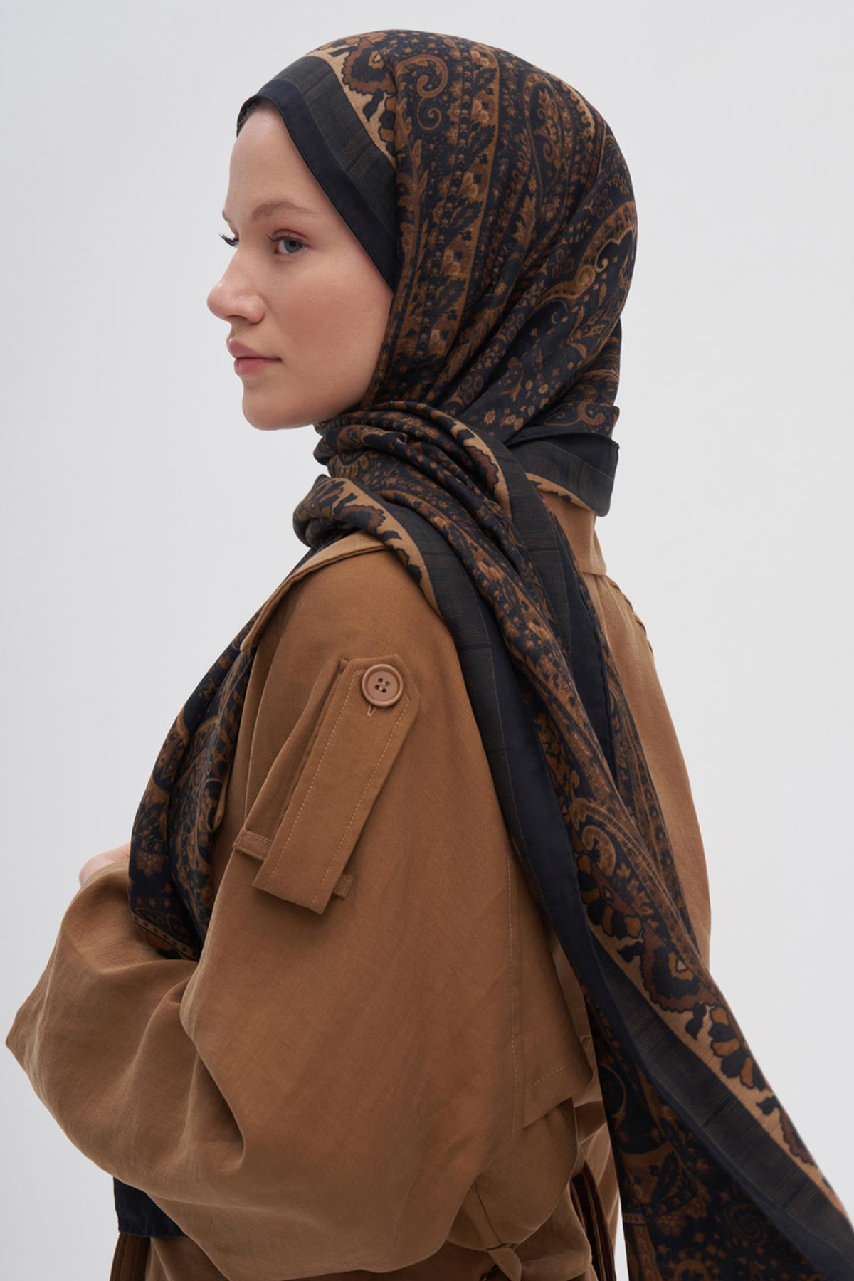 Breeze Acı Kahve Early İpek Şal