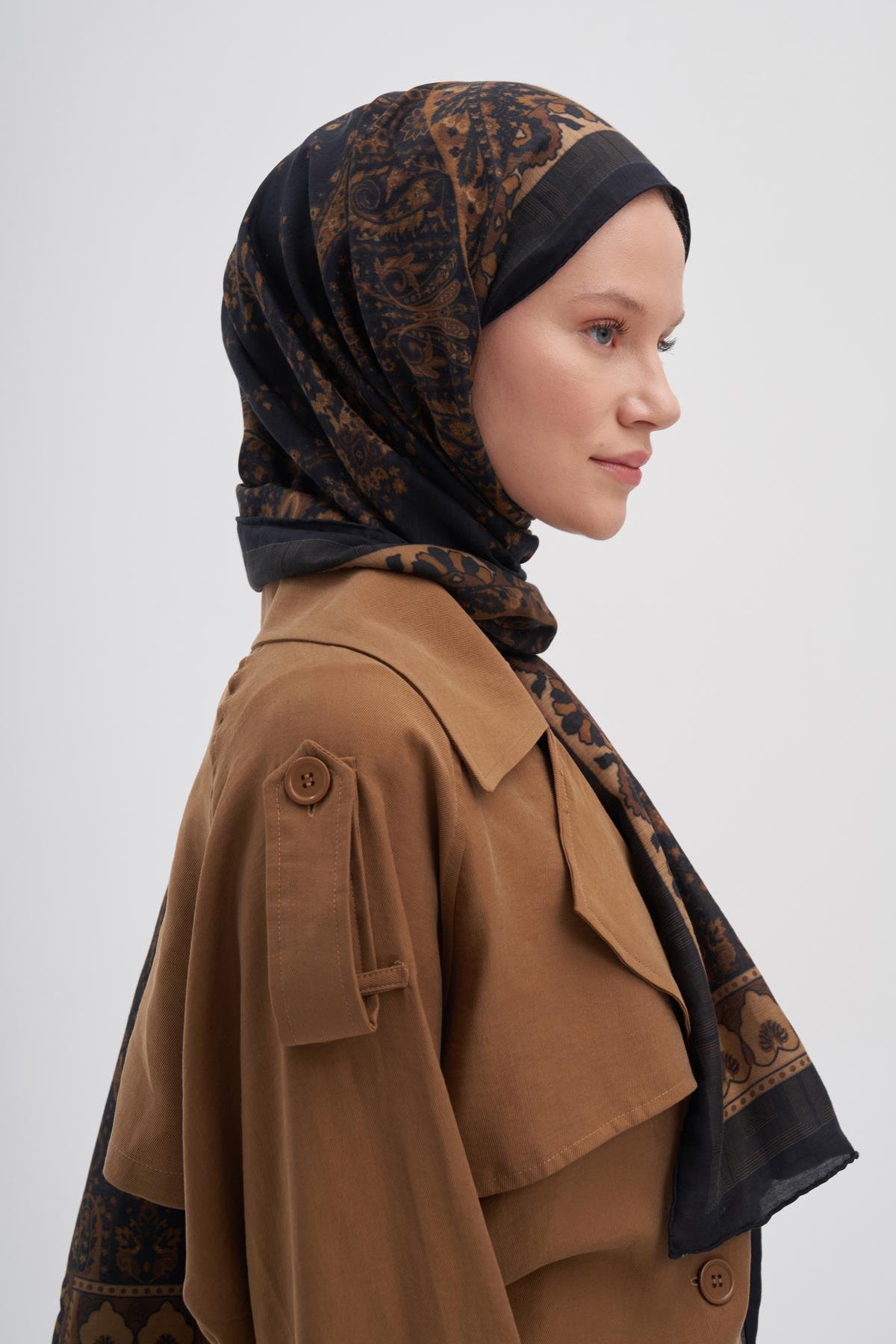 Breeze Acı Kahve Early İpek Şal