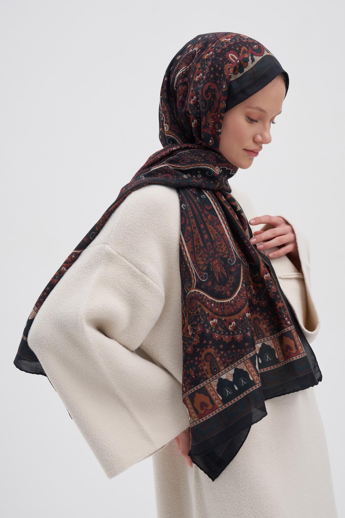 Breeze Kızıl Early İpek Şal