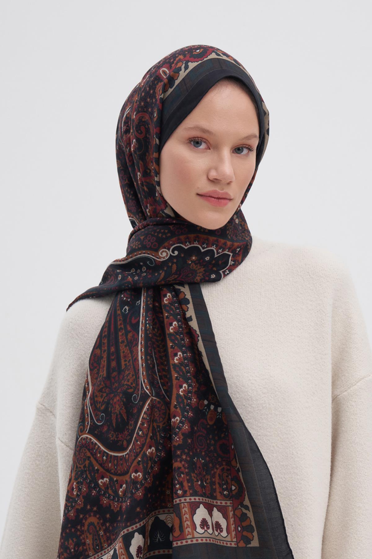 Breeze Kızıl Early İpek Şal