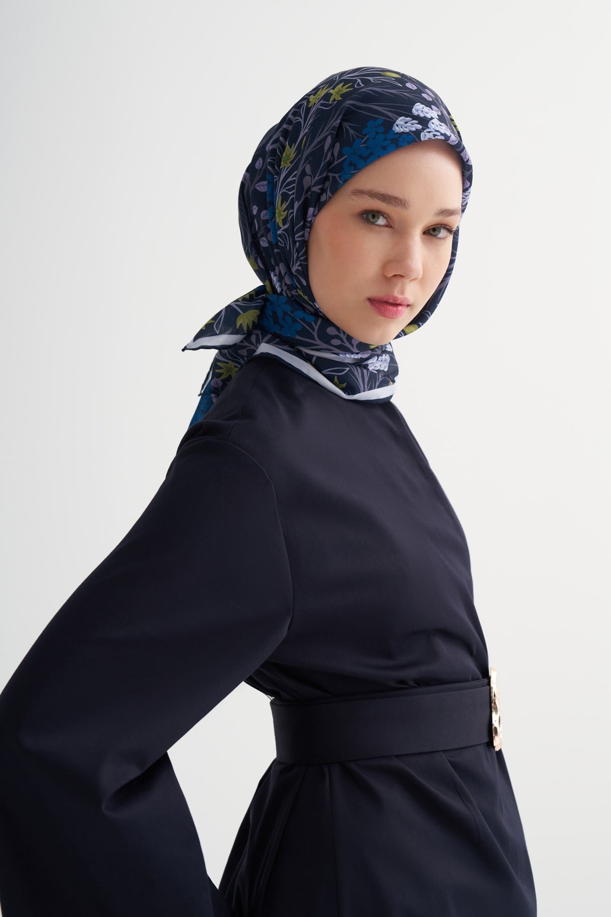 Else Soft Eşarp Lacivert
