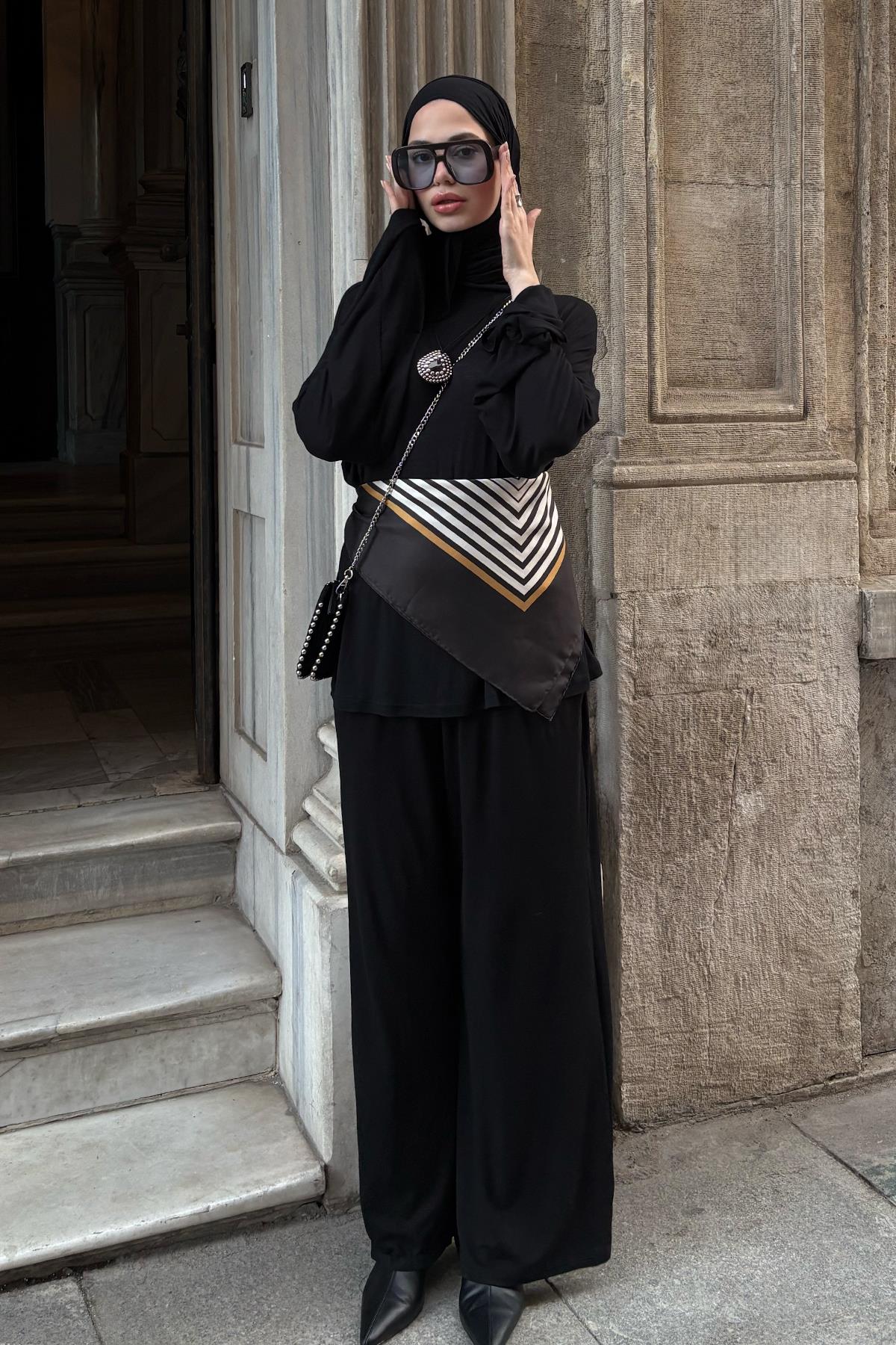 Micro Modal Pantolon Siyah