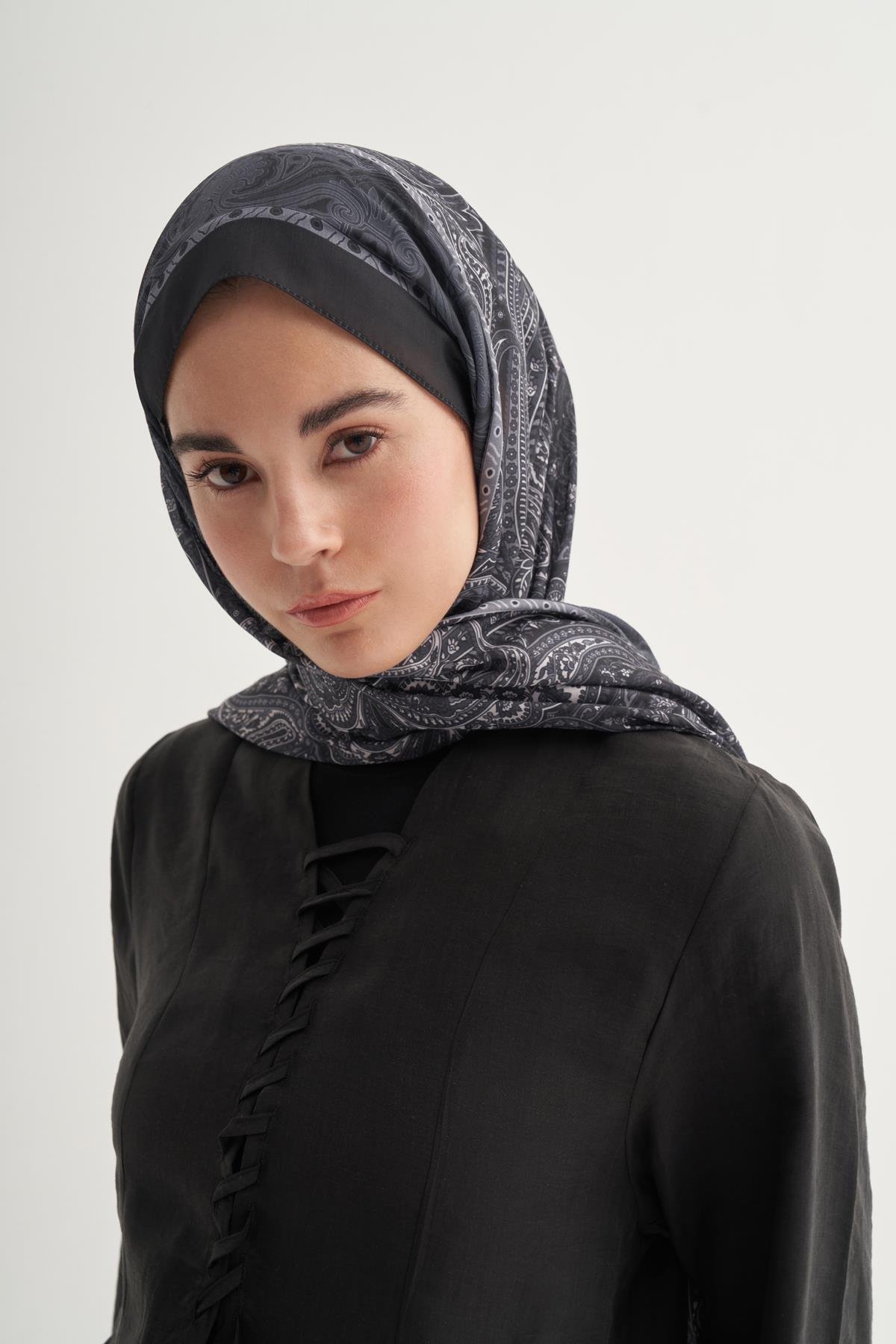 Ravena Siyah Nilla Pamuklu Şal