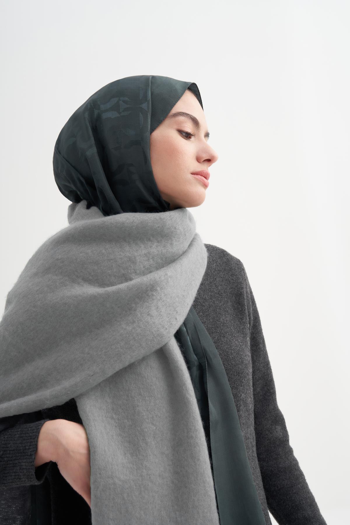 Şal Atkı Gri