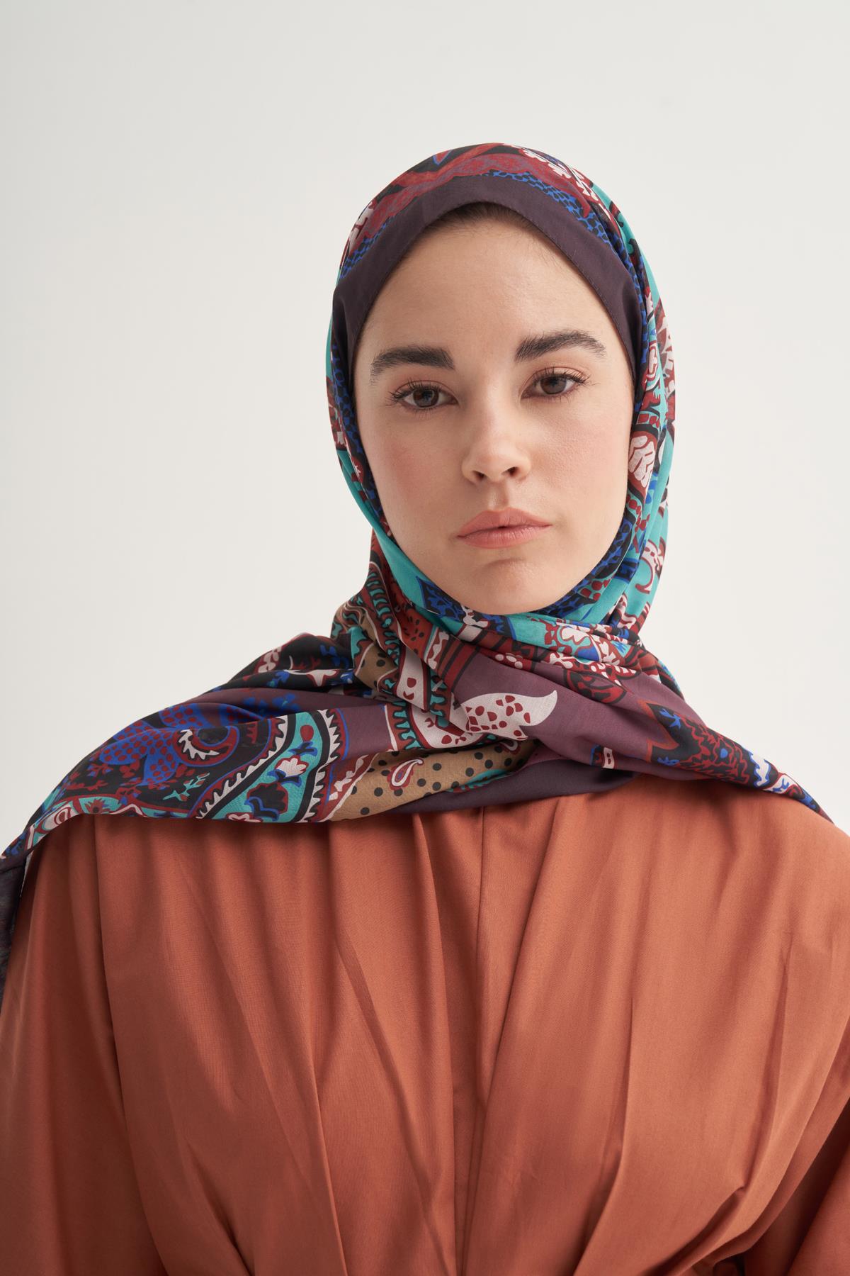 Liora Dark Nilla Pamuklu Şal