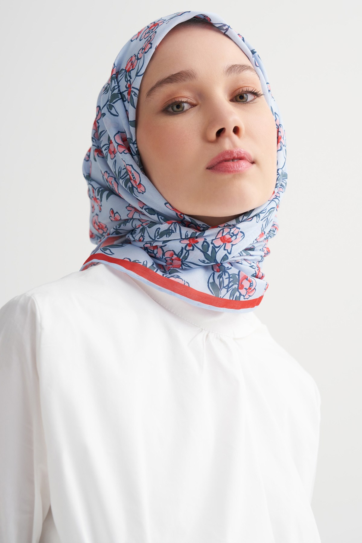 Florina Soft Eşarp Mavi