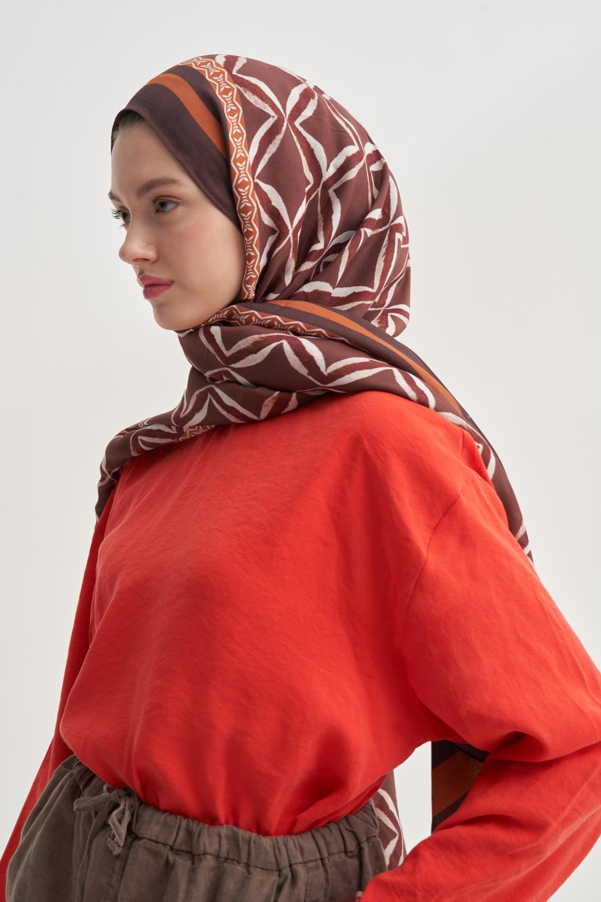 Velora Vela Floş Şal Taba