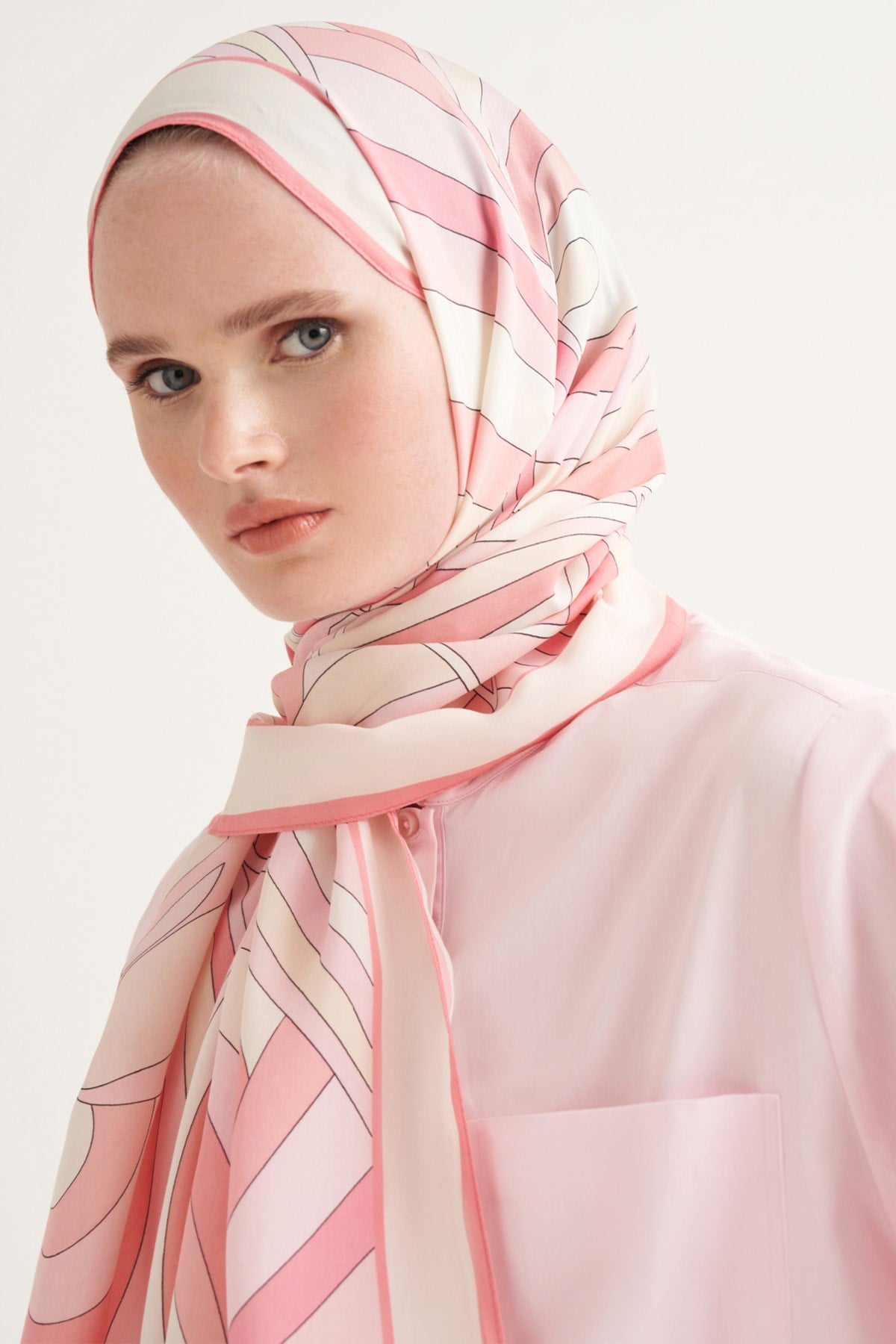 Morina Floş Şal Pembe