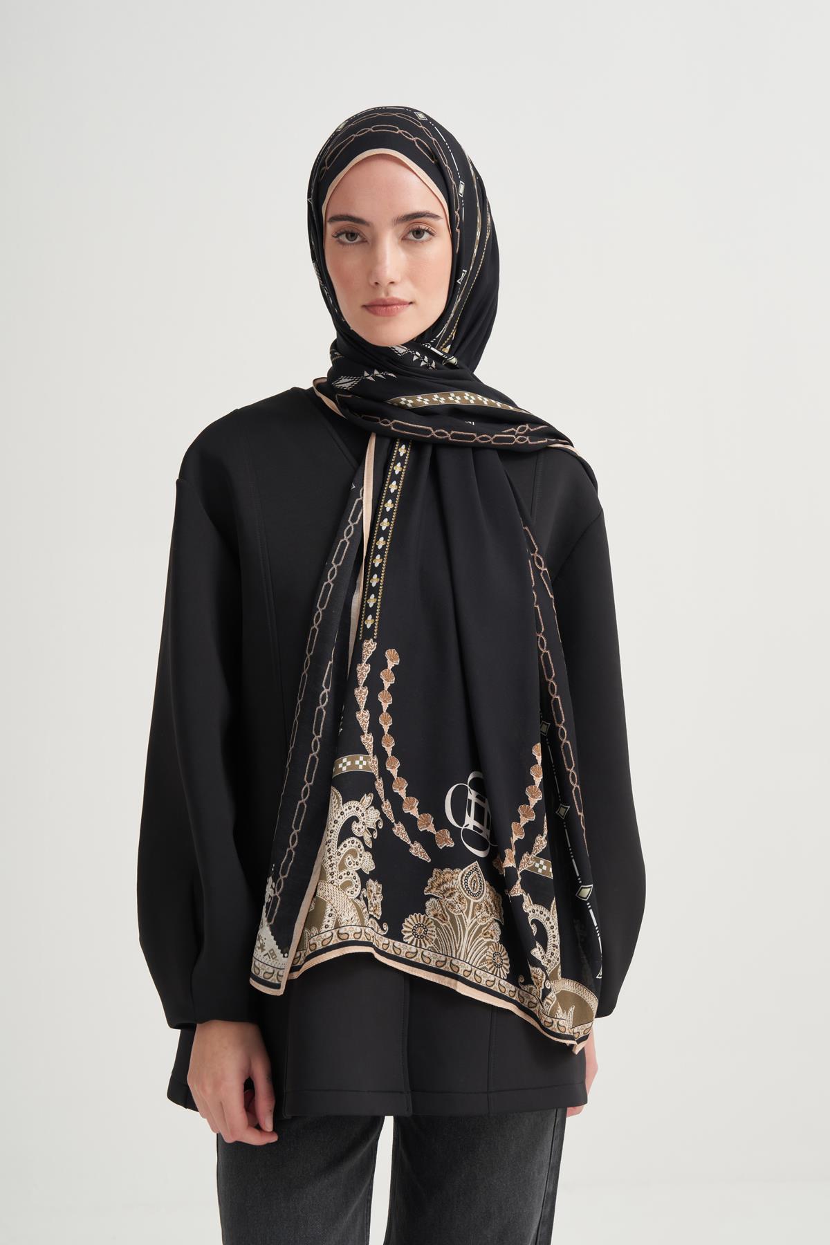 Saphira İncira Viskon Şal Vizon