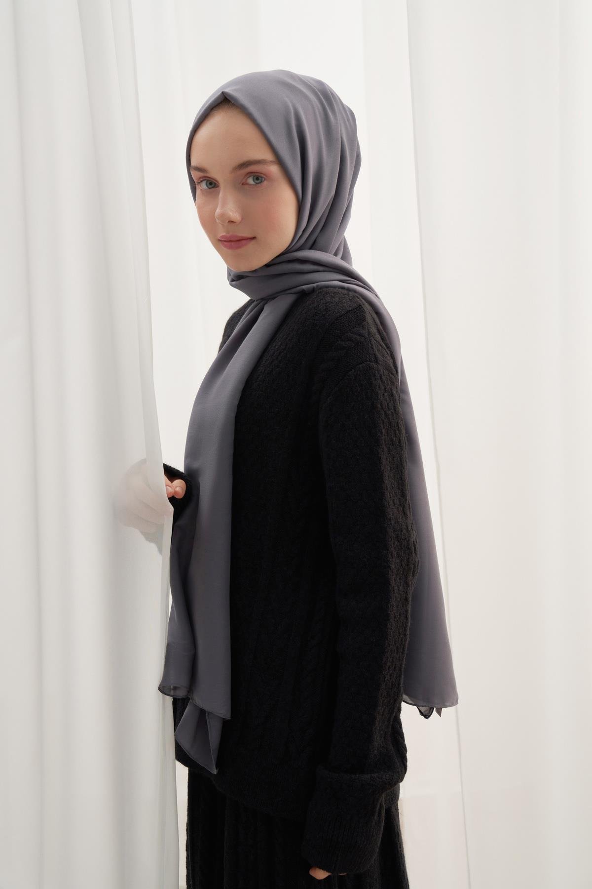 Compact Soft Şal Gri