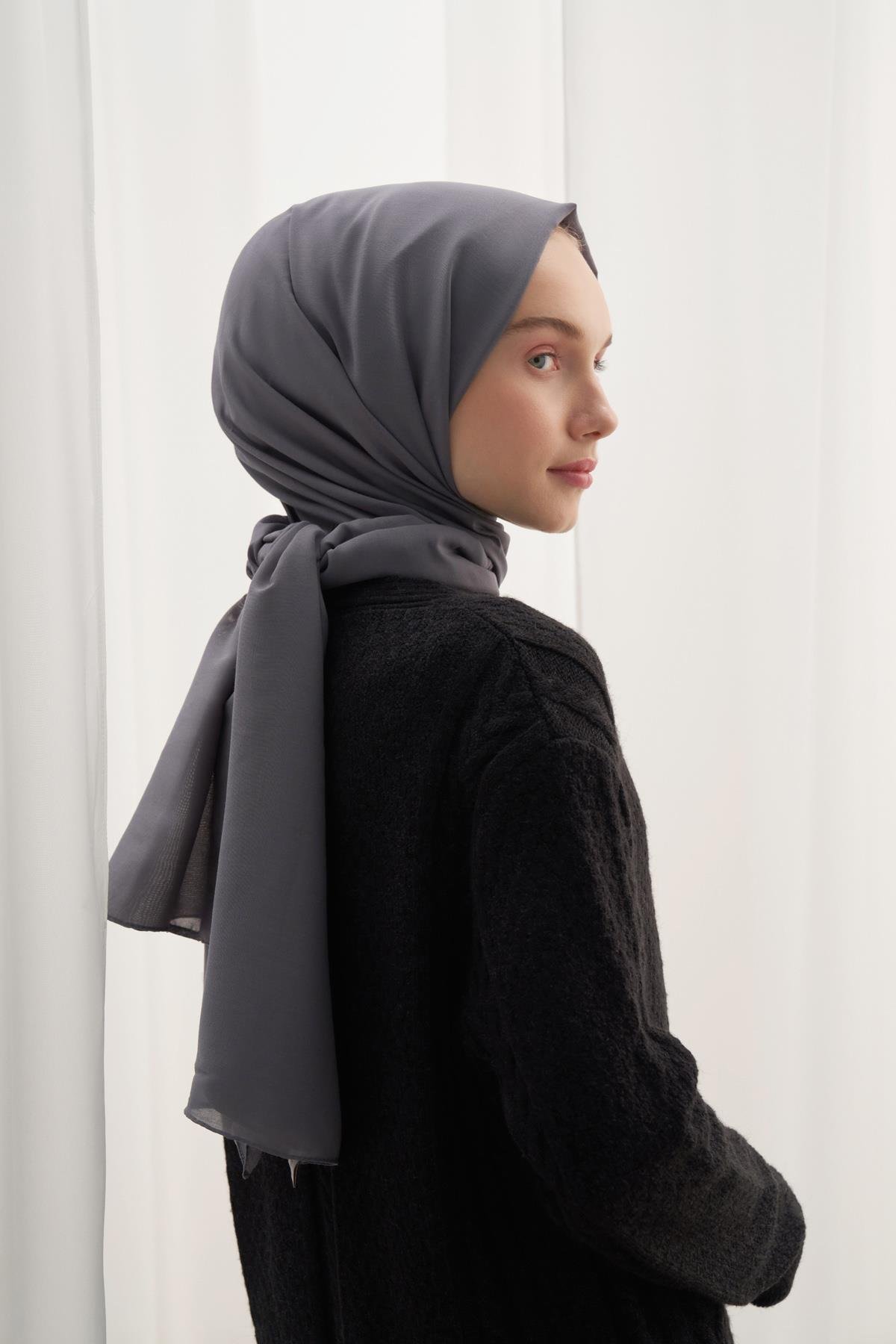 Compact Soft Şal Gri