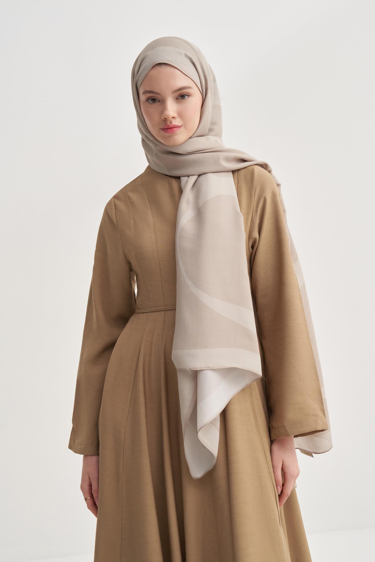 Linea Latte Monogram Floş Şal