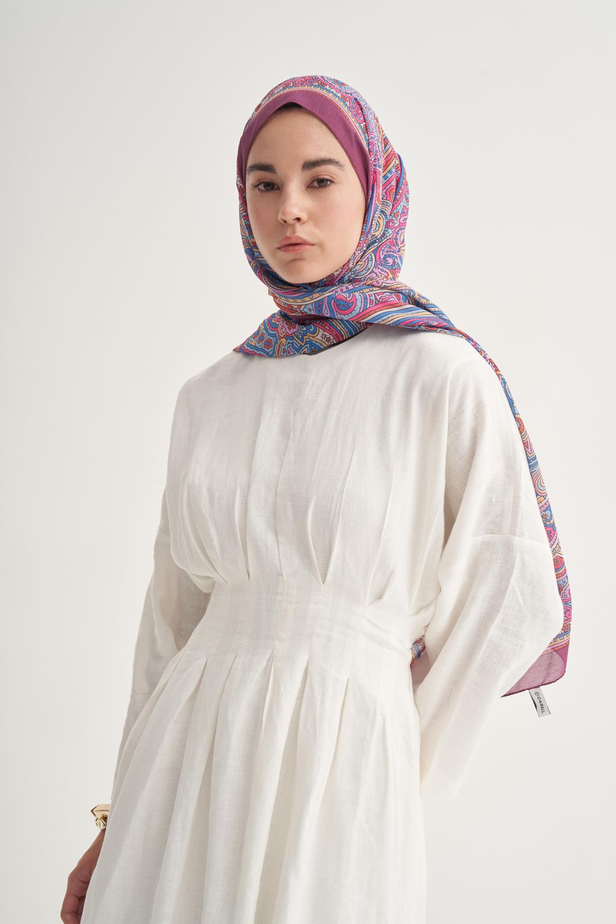 Sienna Pembe Nilla Pamuklu Şal