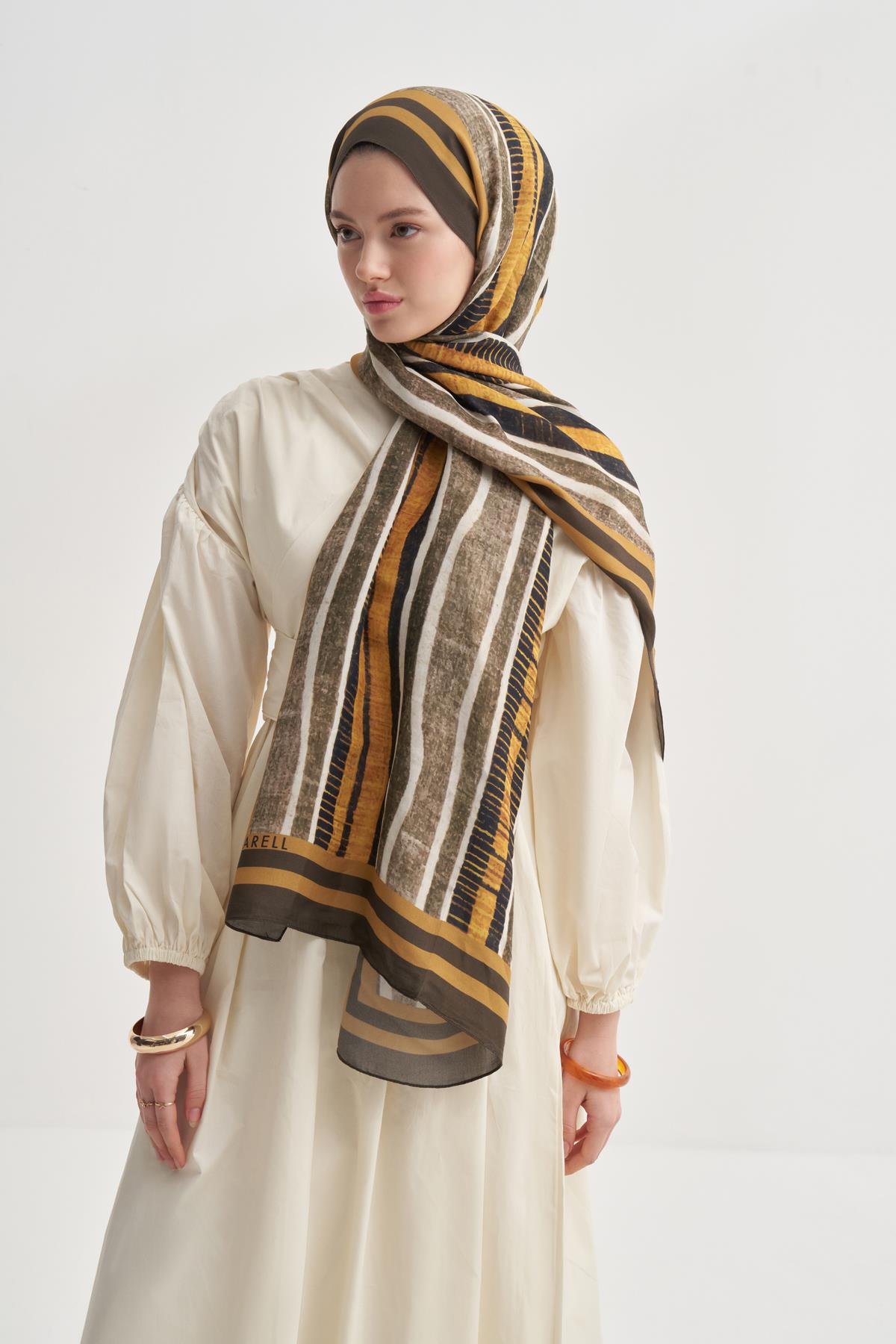 Arden Vela Floş Şal Haki