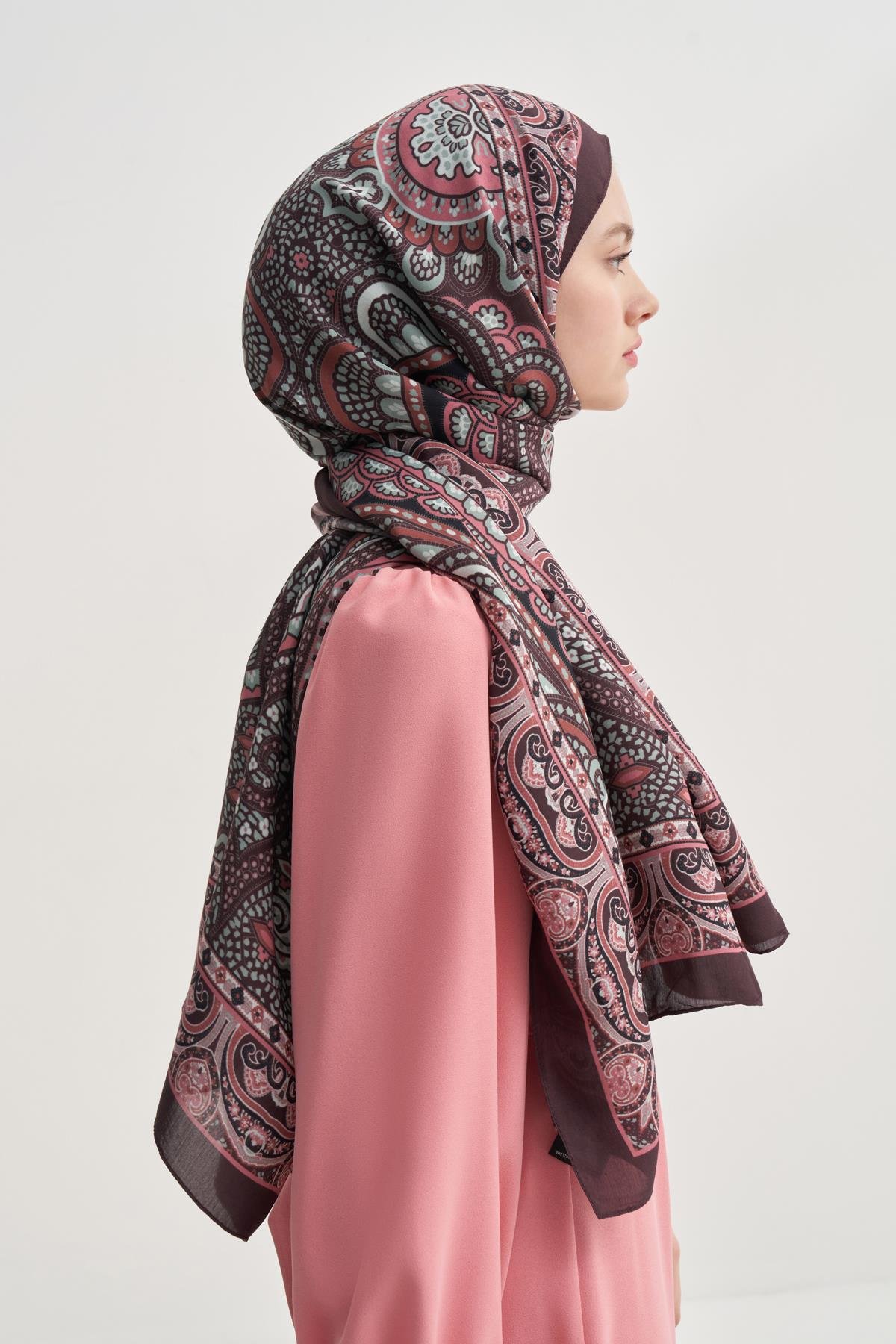 Olea Bordo Nilla Pamuklu Şal