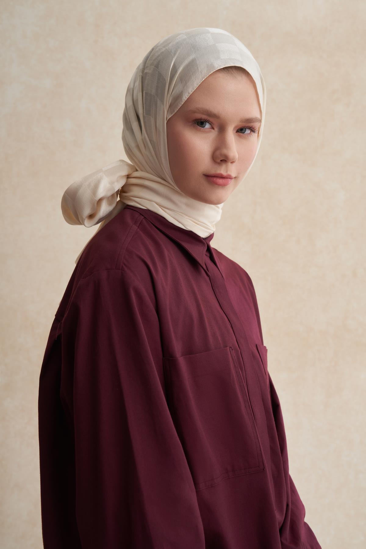 Dama Jakar İtalyan İpekli Şal İnci