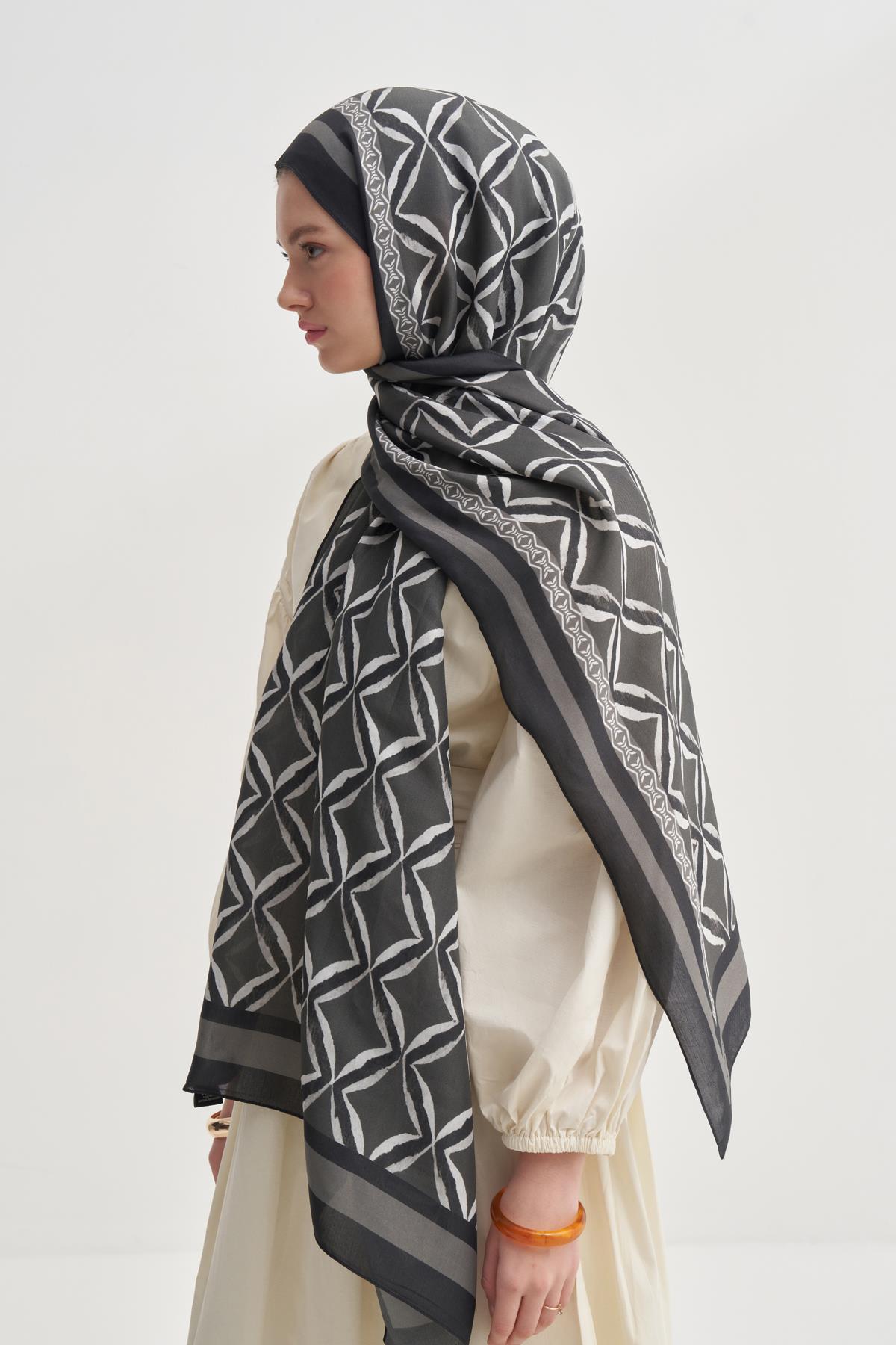 Velora Vela Floş Şal Antrasit