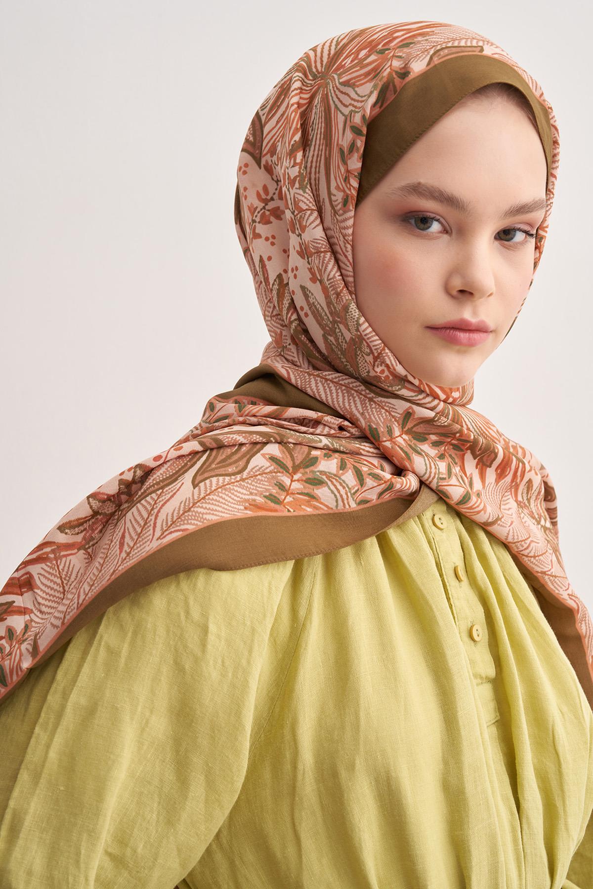 Lily Ceviz Vela Floş Şal