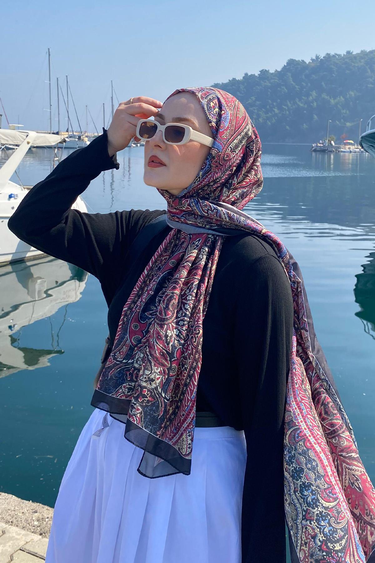 Diamond Dark Nilla Pamuklu Şal