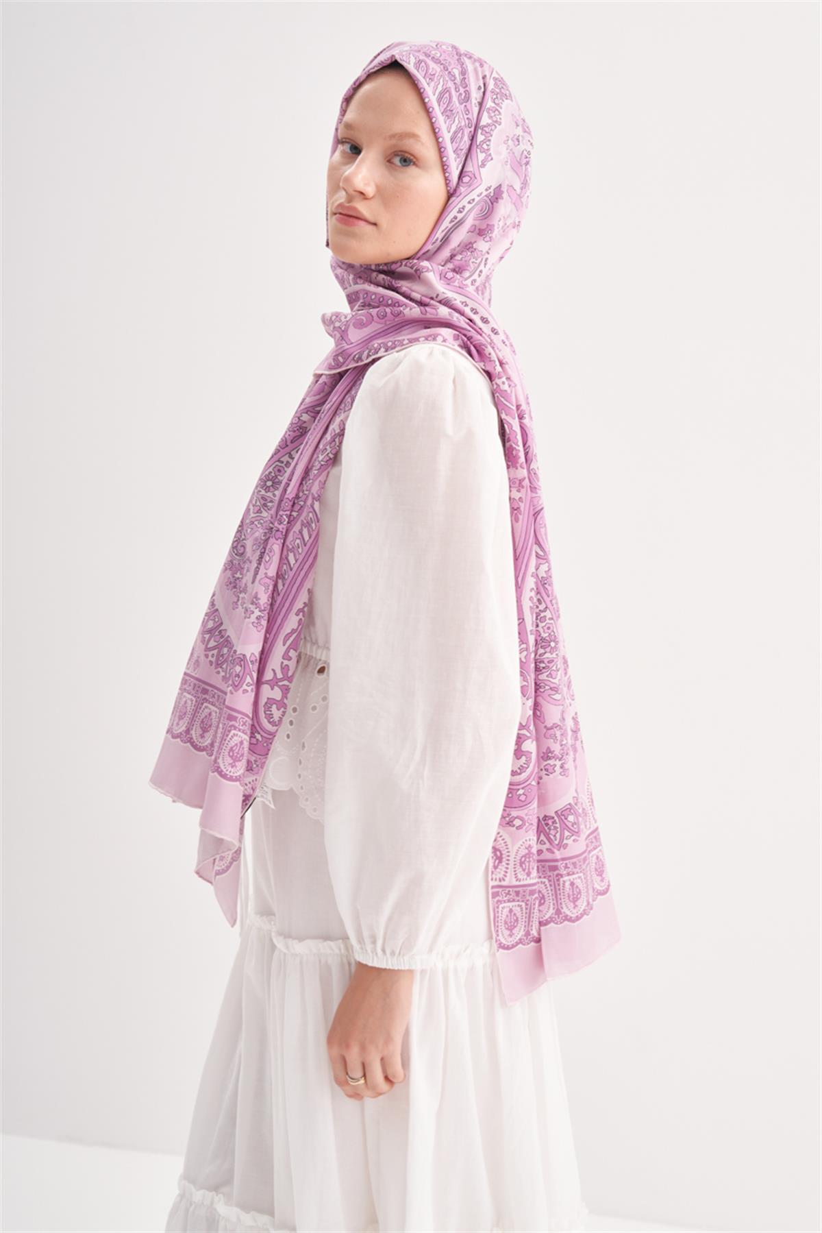 Dreams Lila Comfy İpek Şal