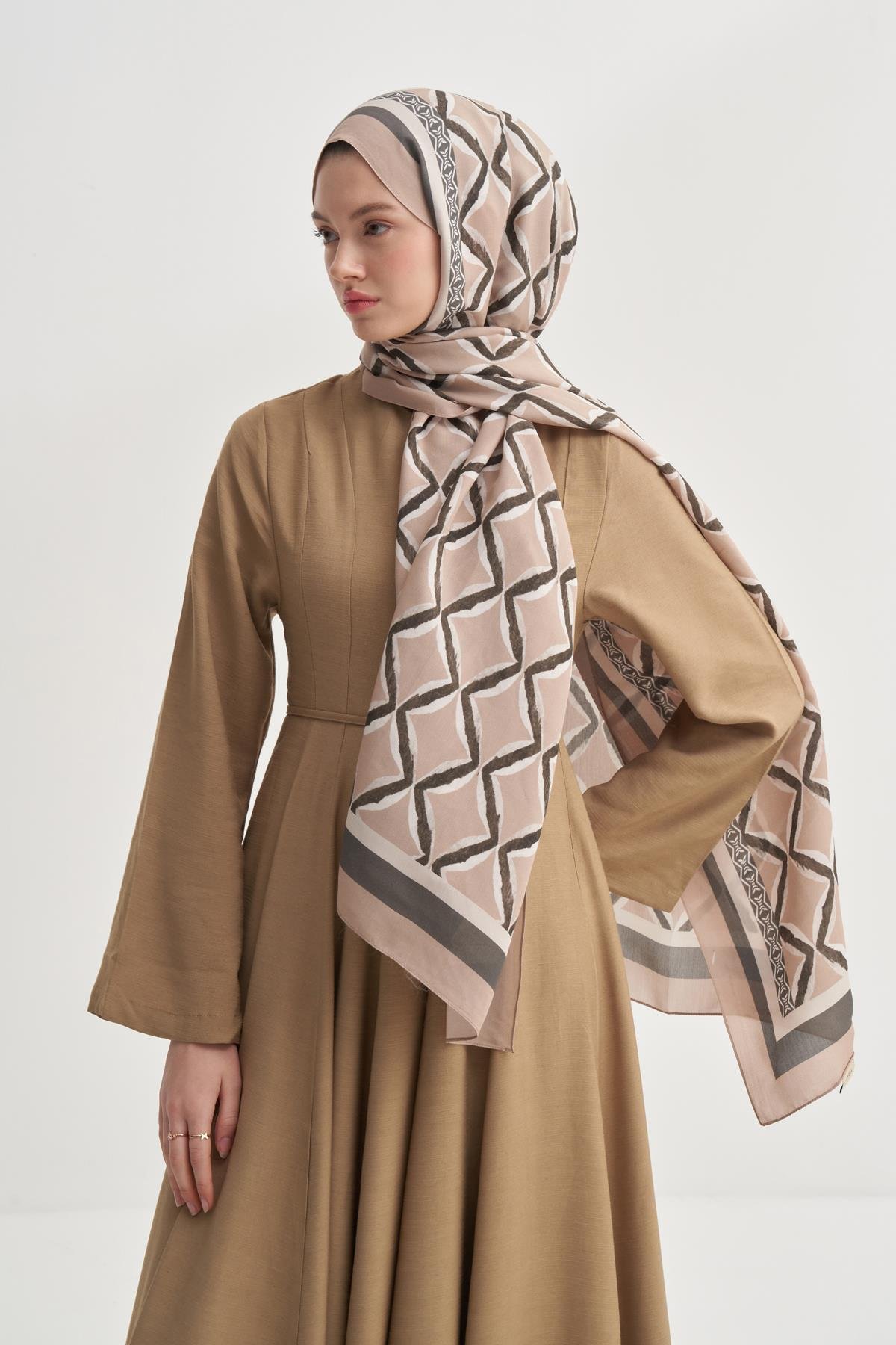 Velora Vela Floş Şal Krem