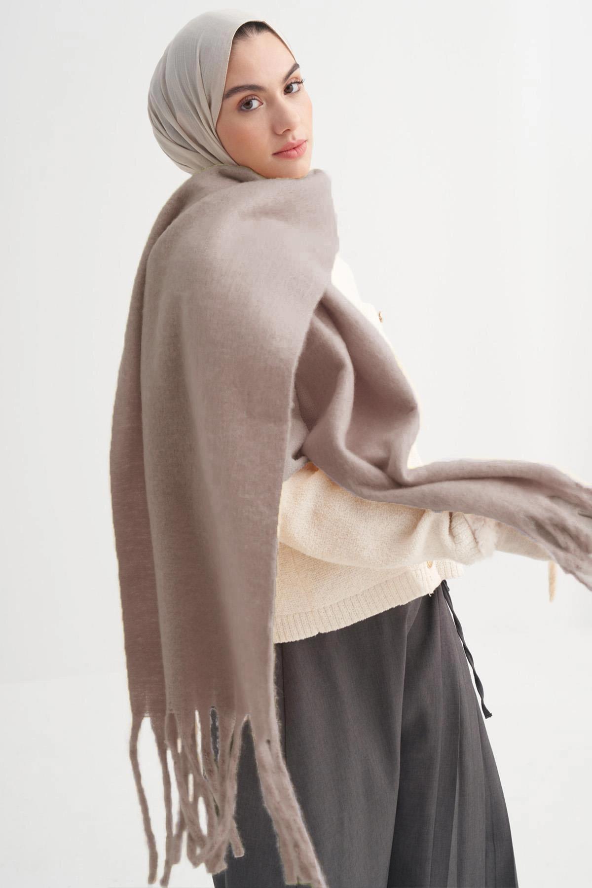 Şal Atkı Vizon