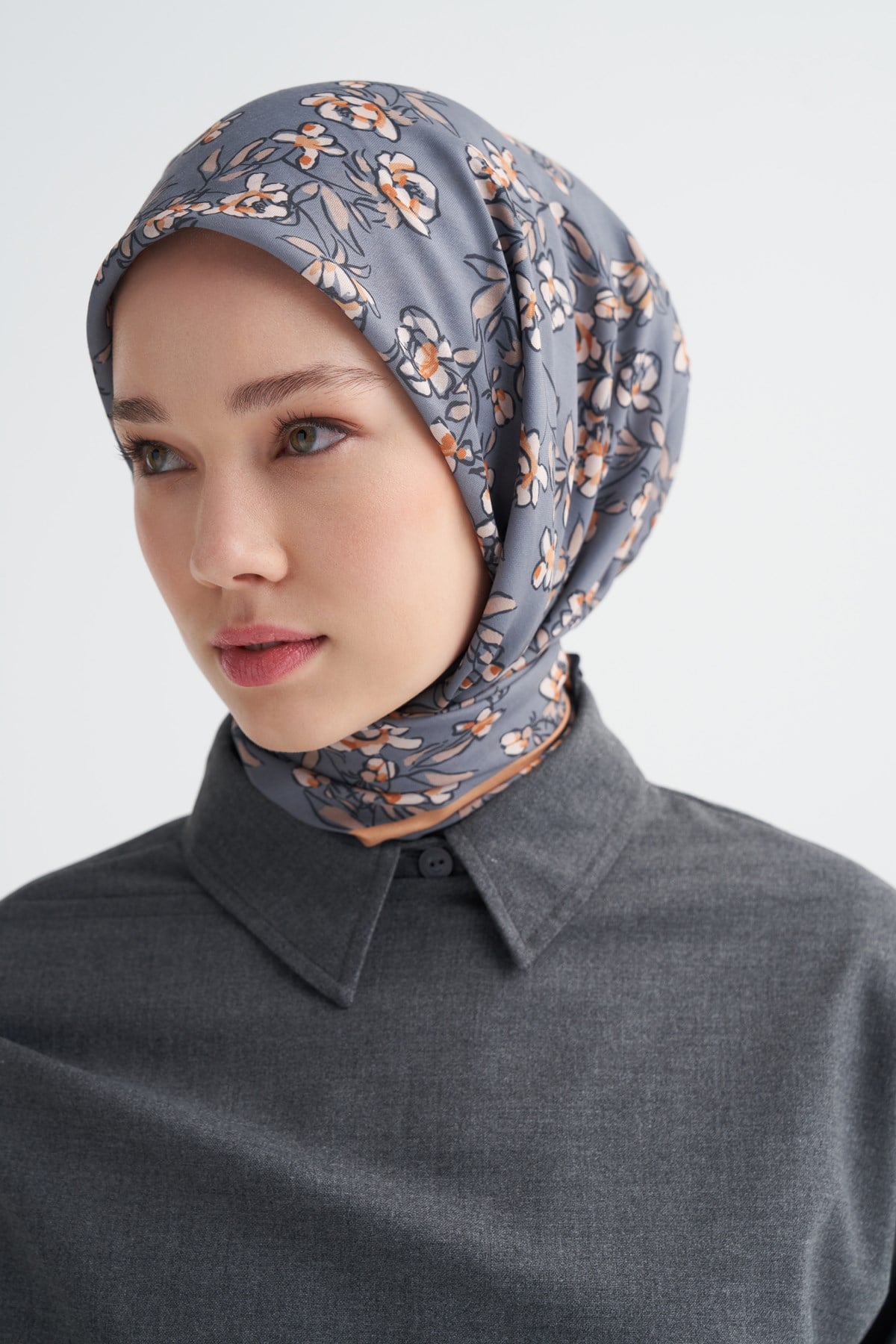 Florina Soft Eşarp Gri