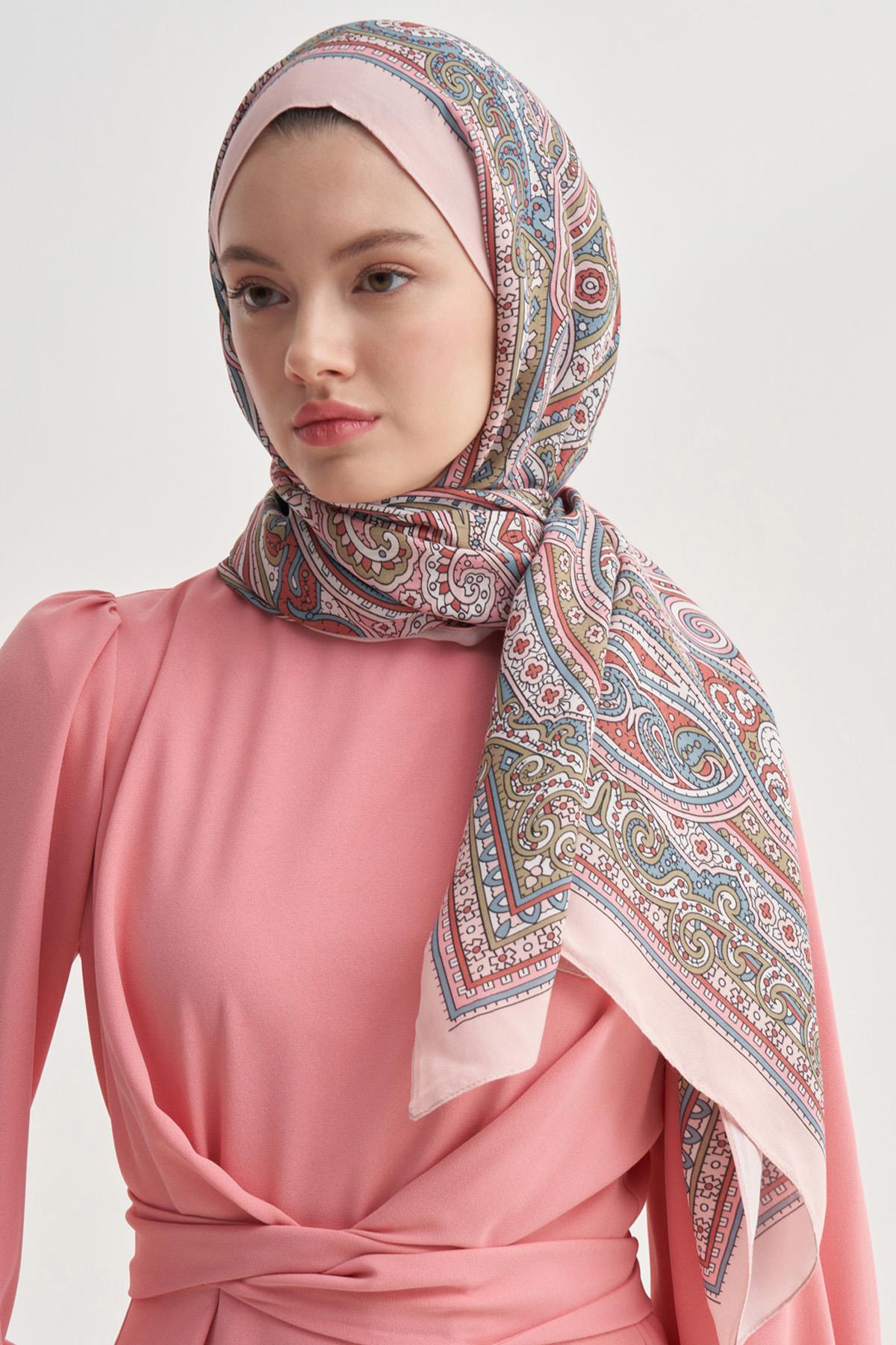 Sienna Pudra Nilla Pamuklu Şal