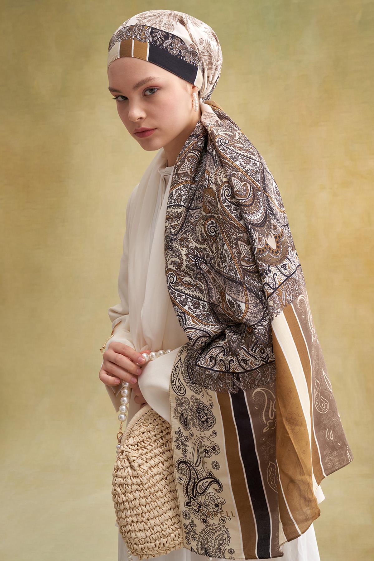 Ivory Ceviz Vela Floş Şal