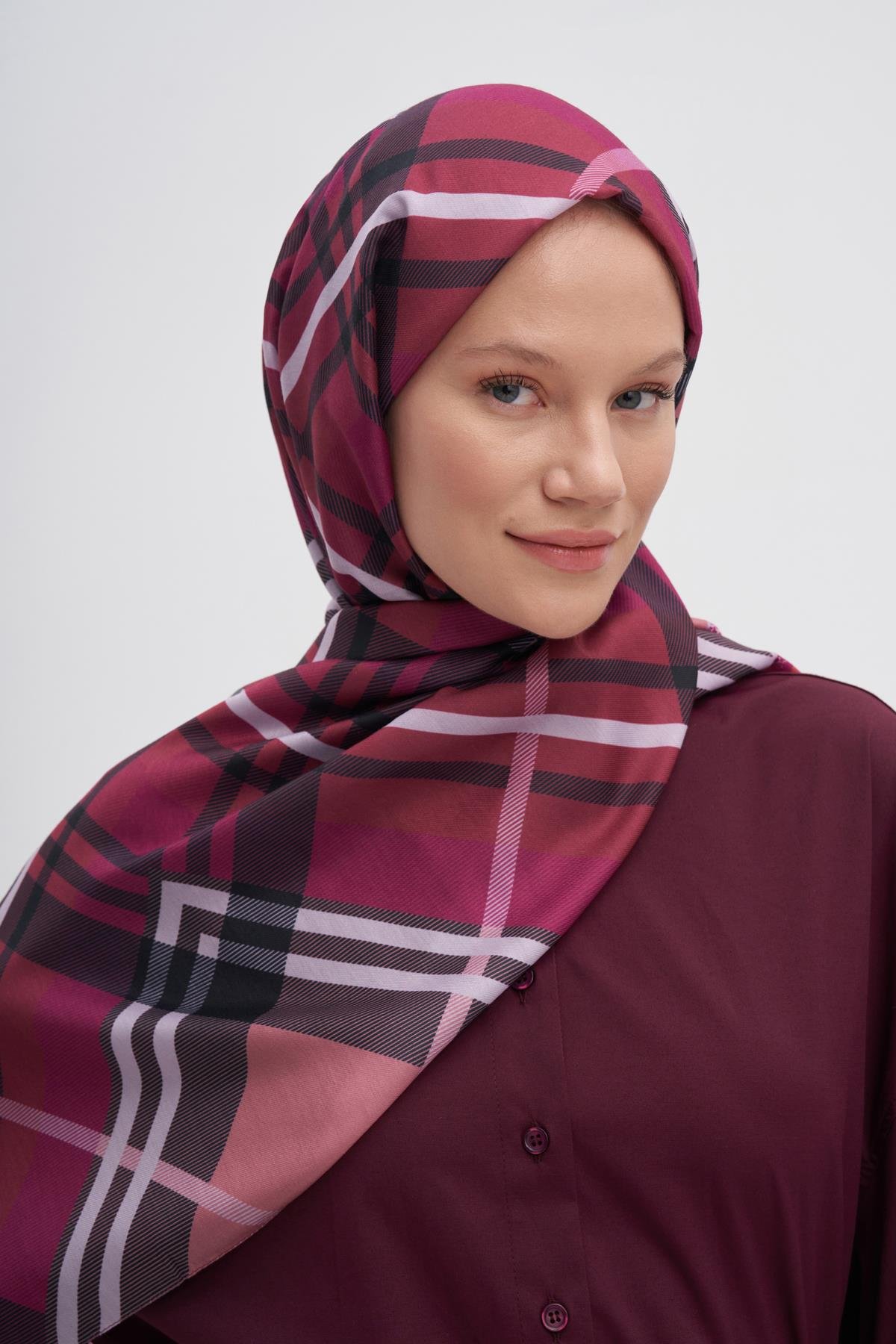 Echo Pamuk Şal Rustic Açık Mürdüm