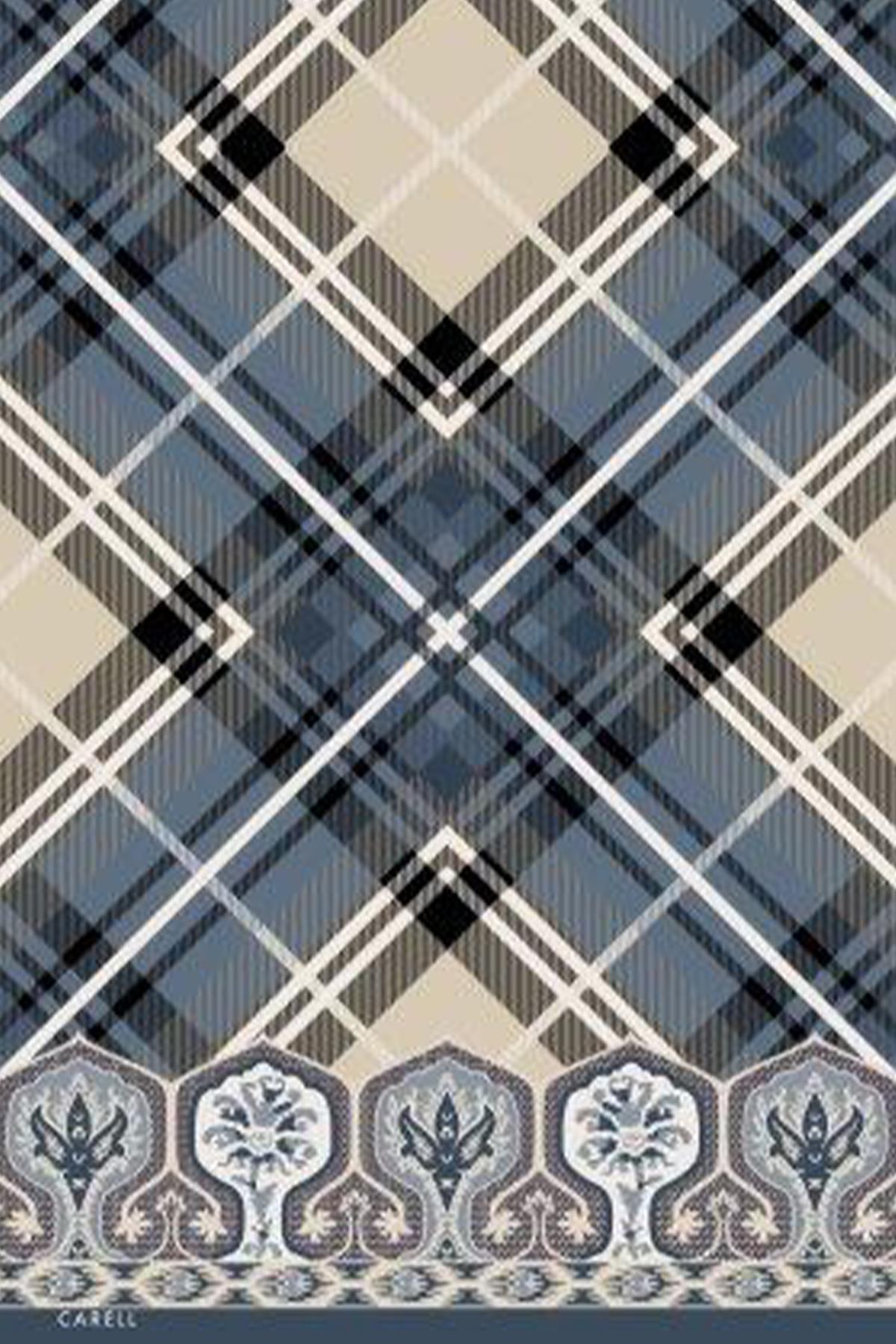 Echo Pamuk Şal Rustic Mavi