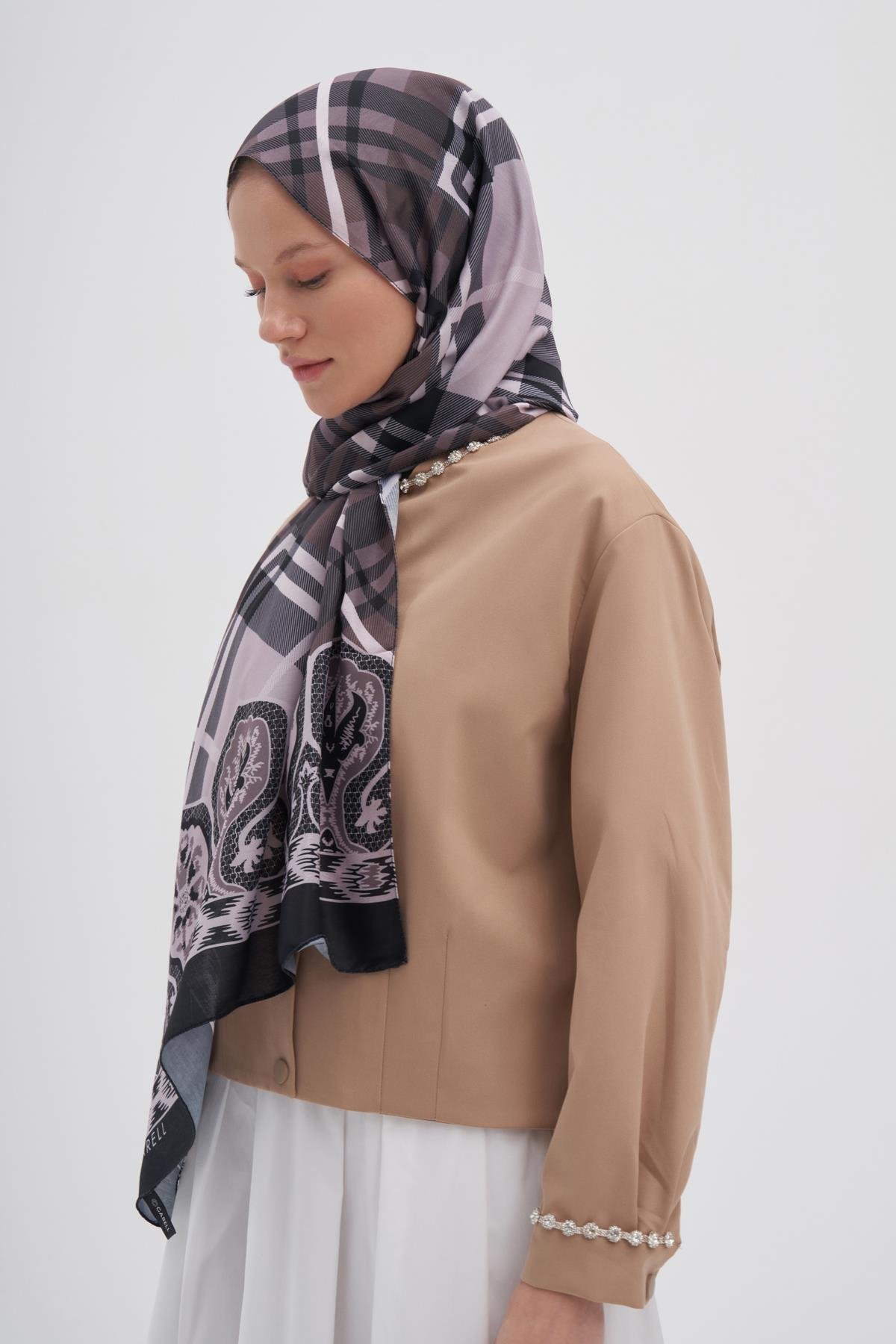 Echo Pamuk Şal Rustic Vizon