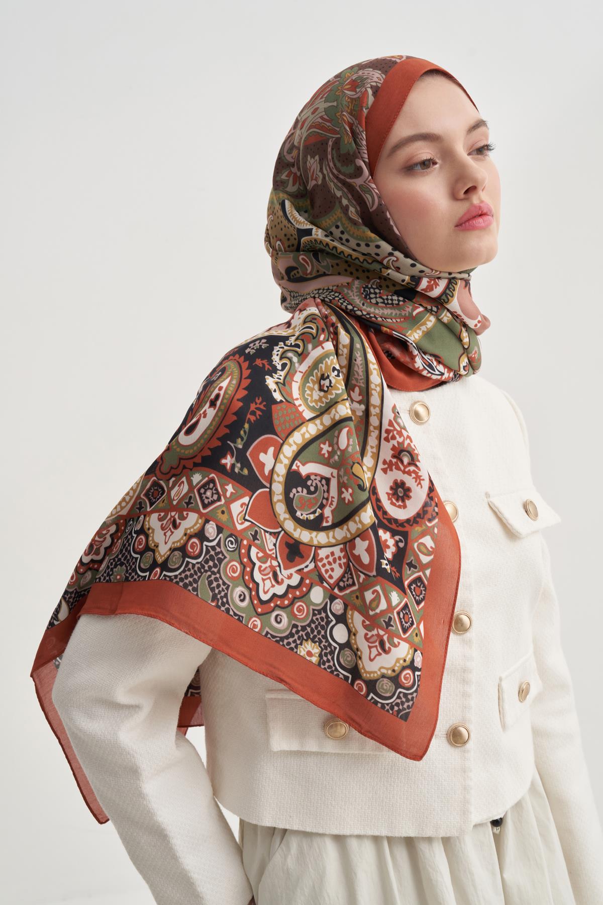 Liora Kiremit Nilla Pamuklu Şal