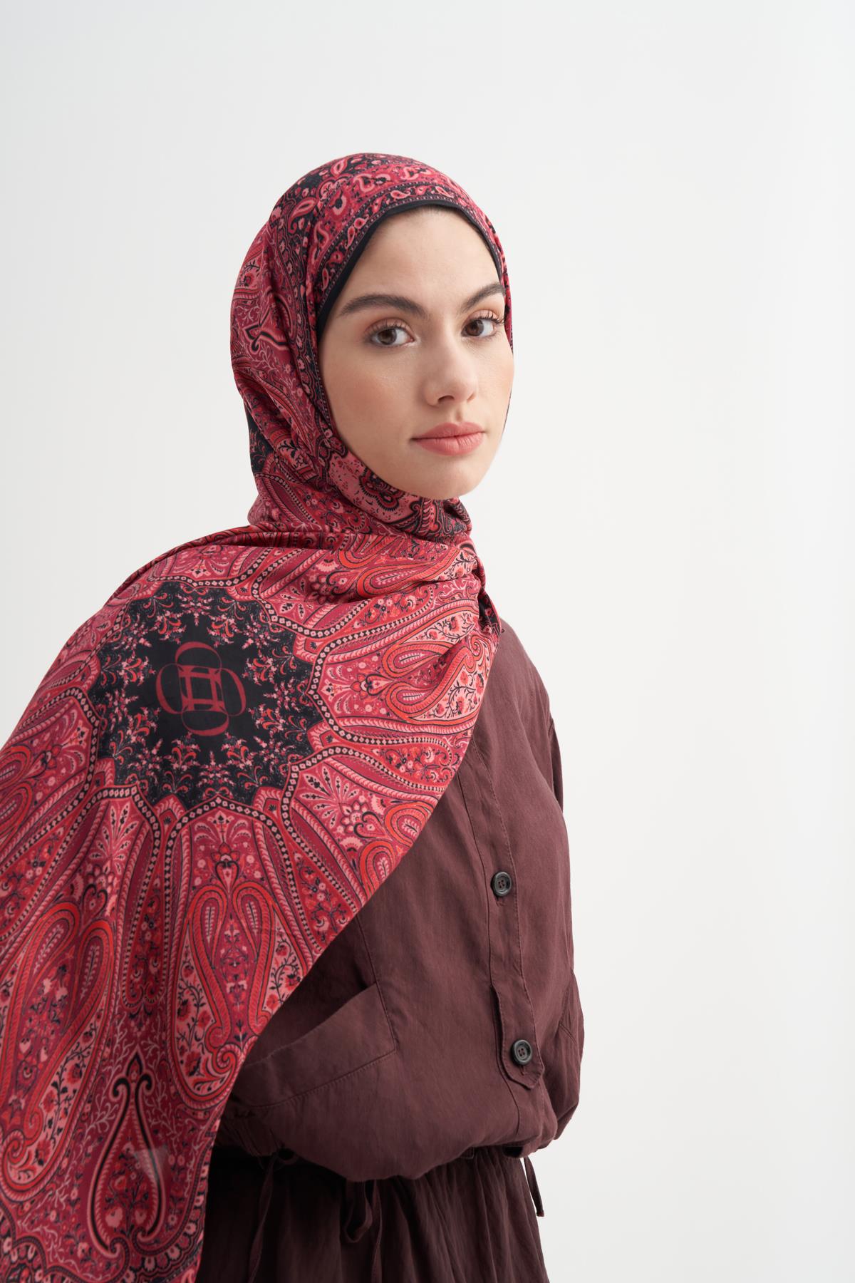 Blossina İncira Viskon Şal Fuşya