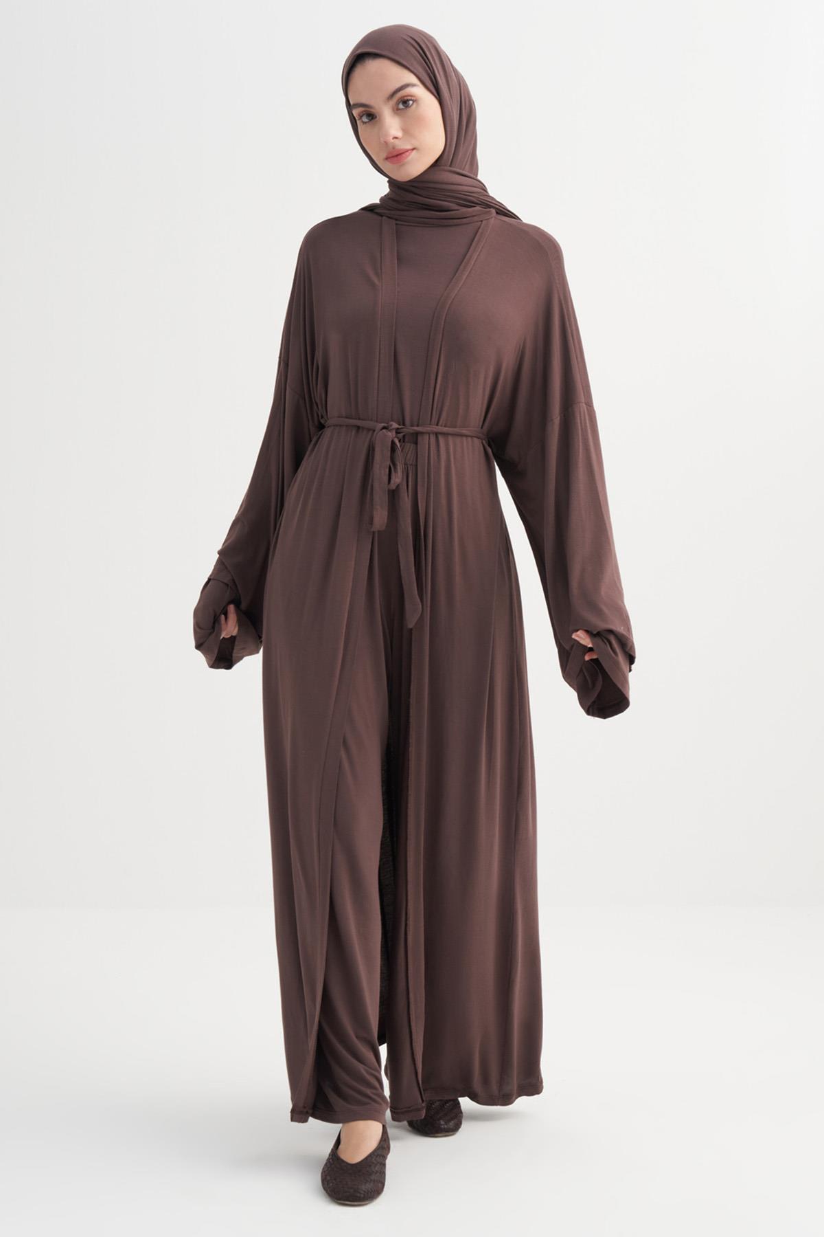 Micro Modal Abaya Kahve
