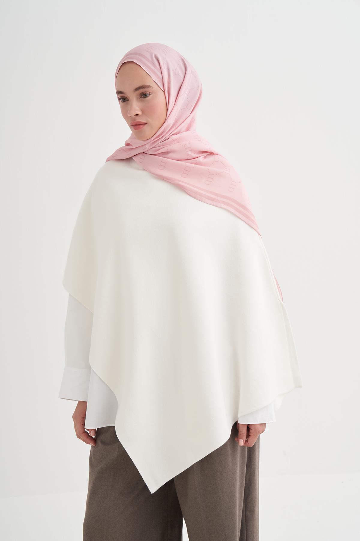 Grace Monogram Floş Şal Şeker Pembesi