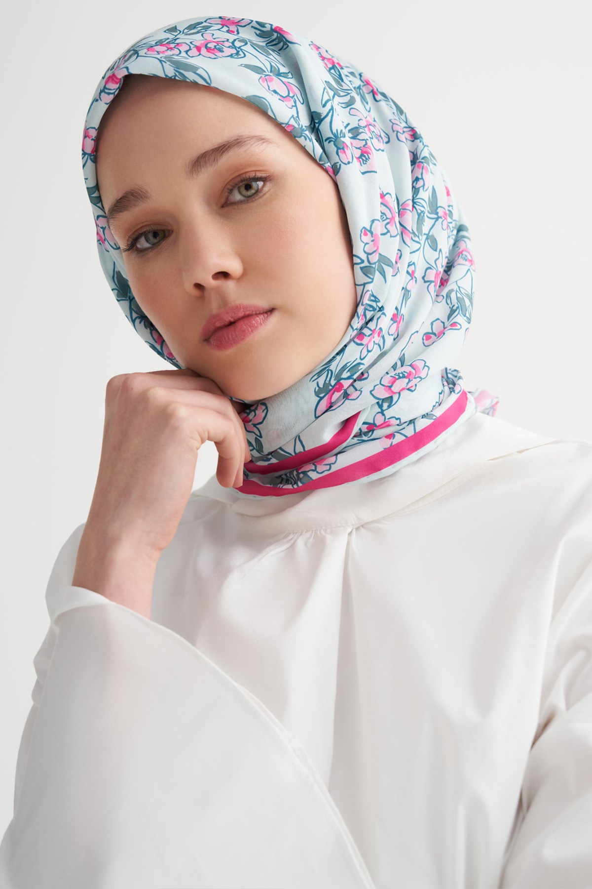Florina Soft Eşarp Turkuaz