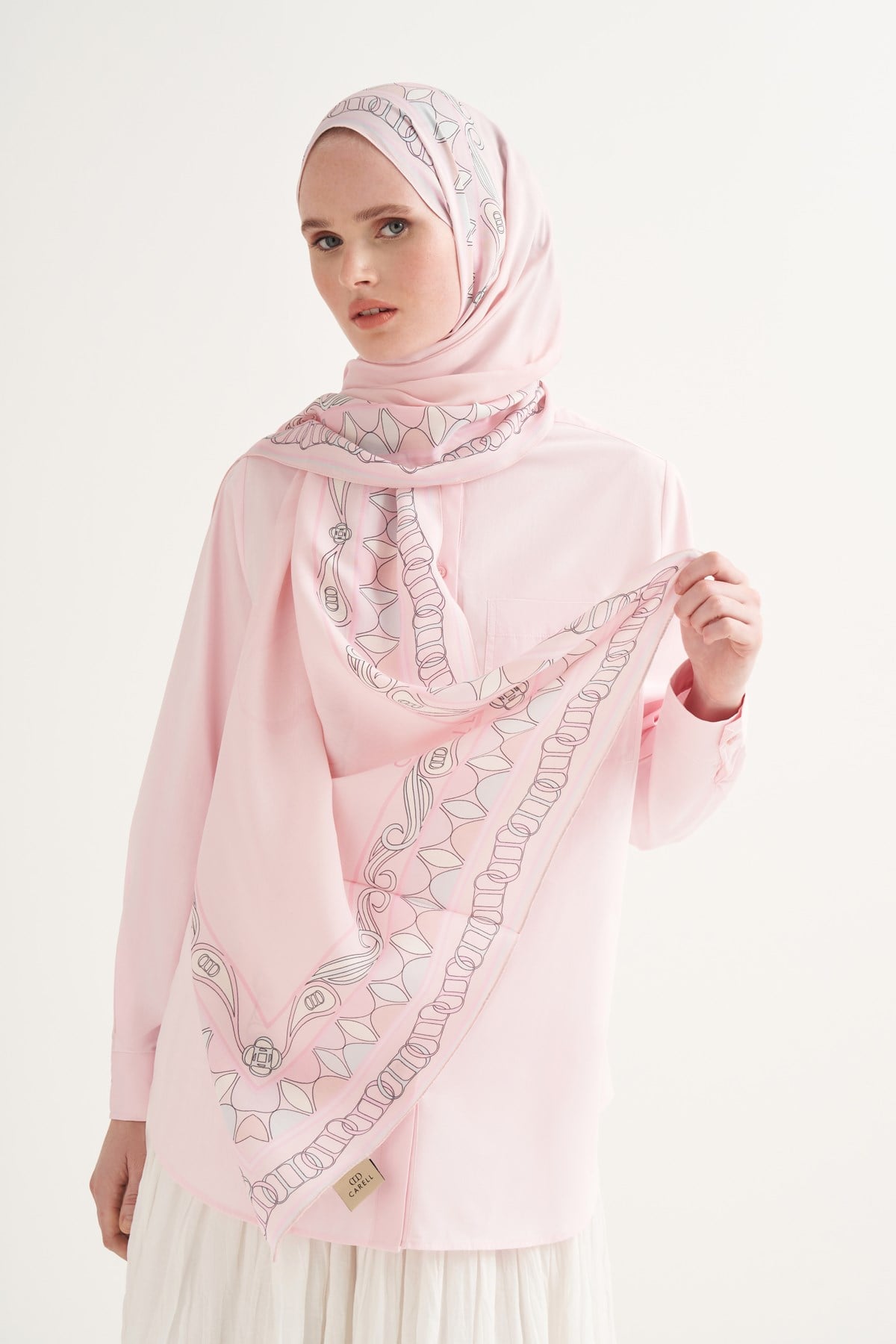 Sabrine Floş Şal Şeker Pembe