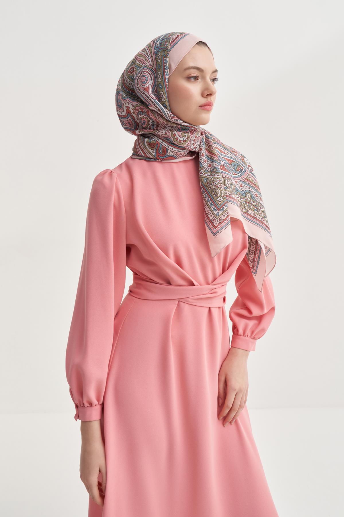 Sienna Pudra Nilla Pamuklu Şal