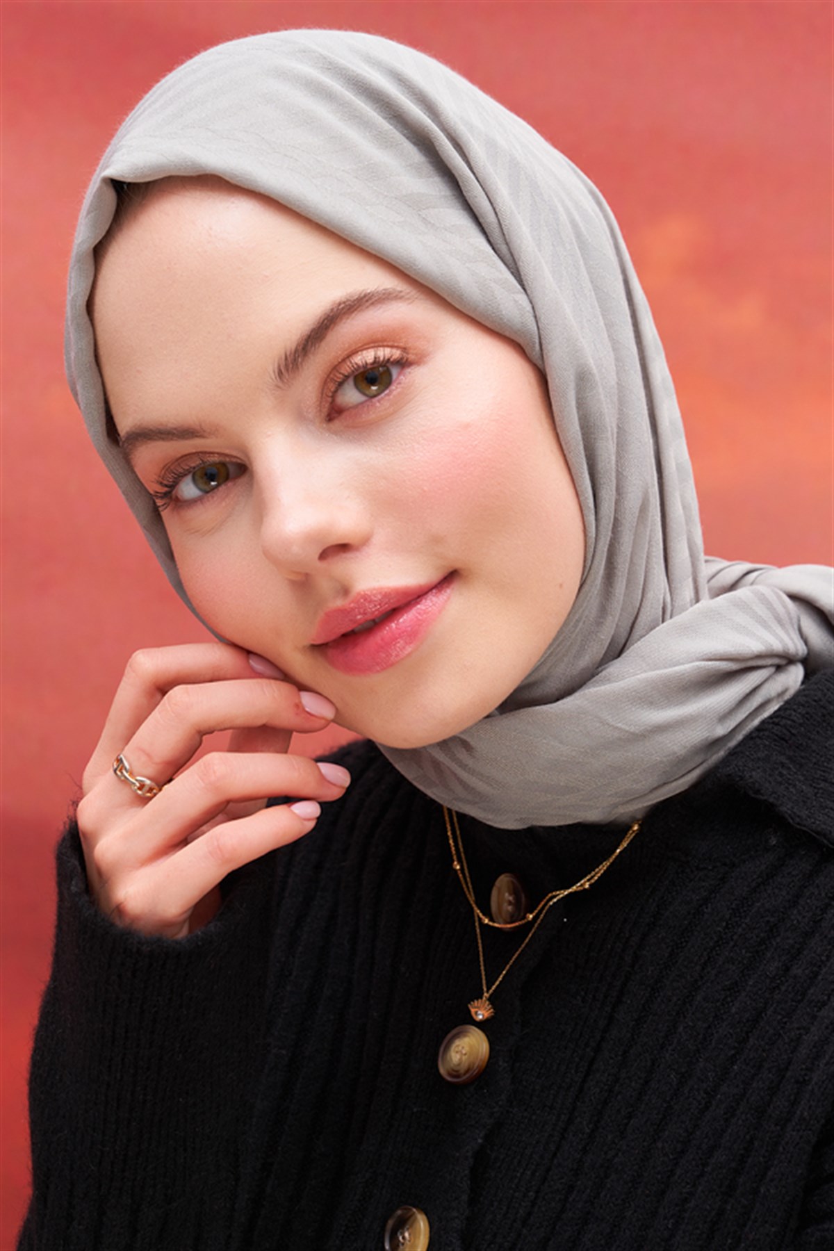 Fasone Modal Jakar Şal Açık Gri