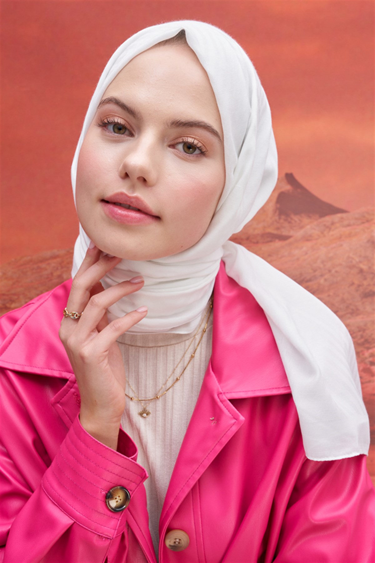 Fasone Modal Jakar Şal Ekru