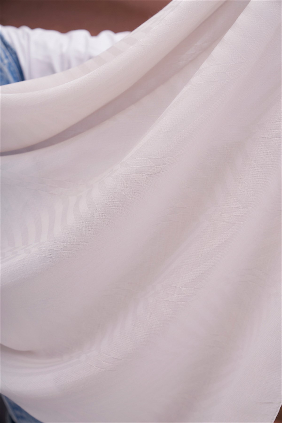 Fasone Modal Jakar Şal Gümüş