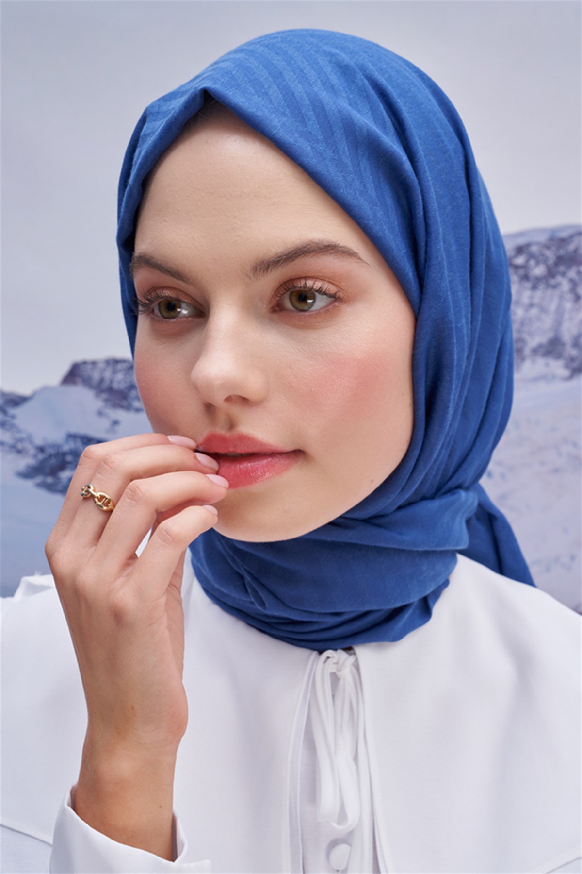 Fasone Modal Jakar Şal İndigo