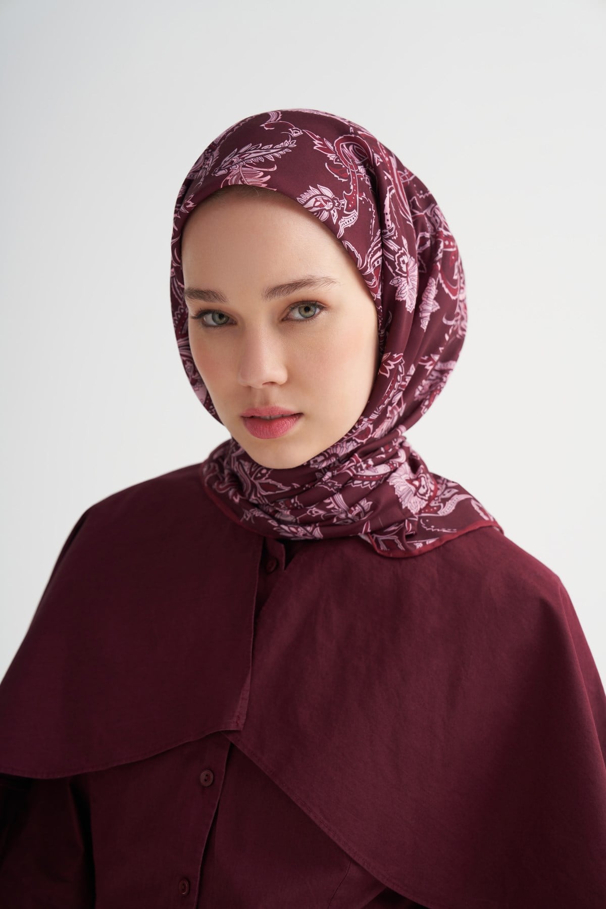 Amaris Soft Eşarp Bordo