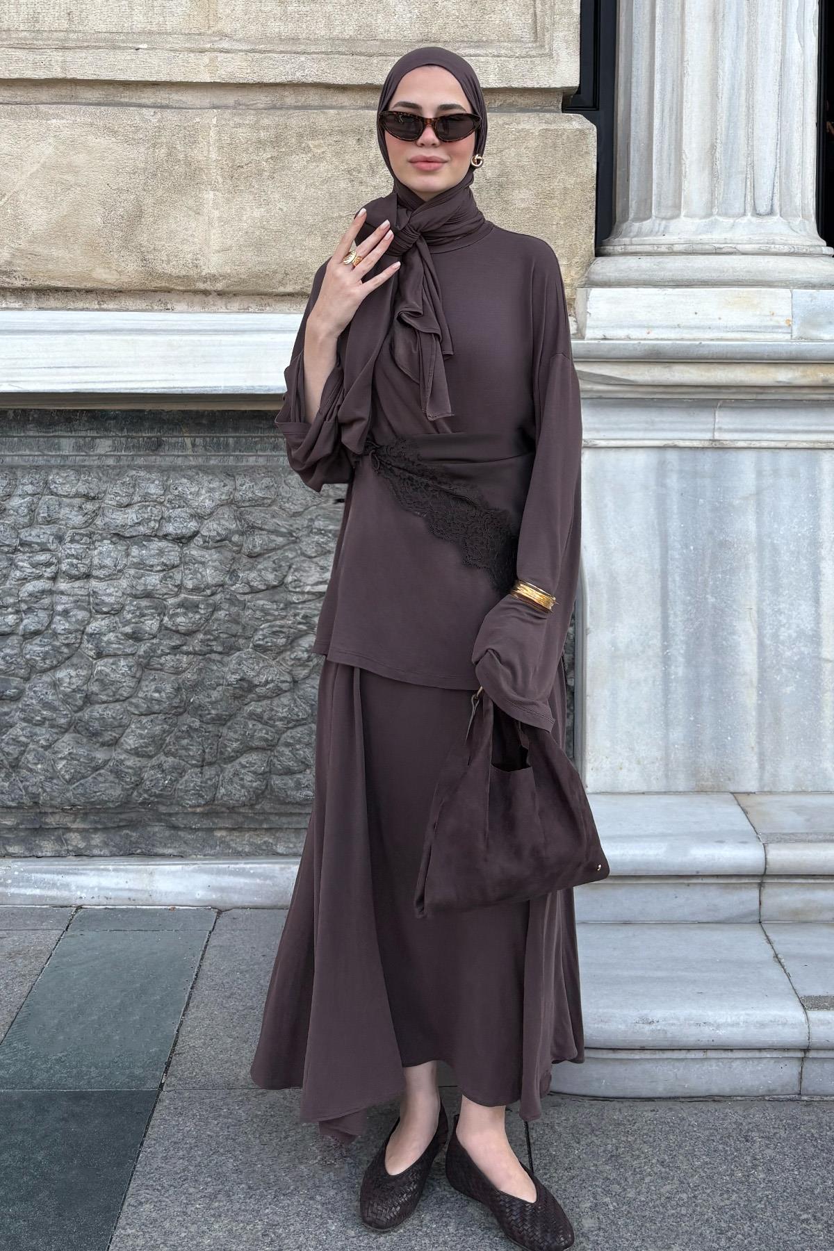 Micro Modal Etek Kahve