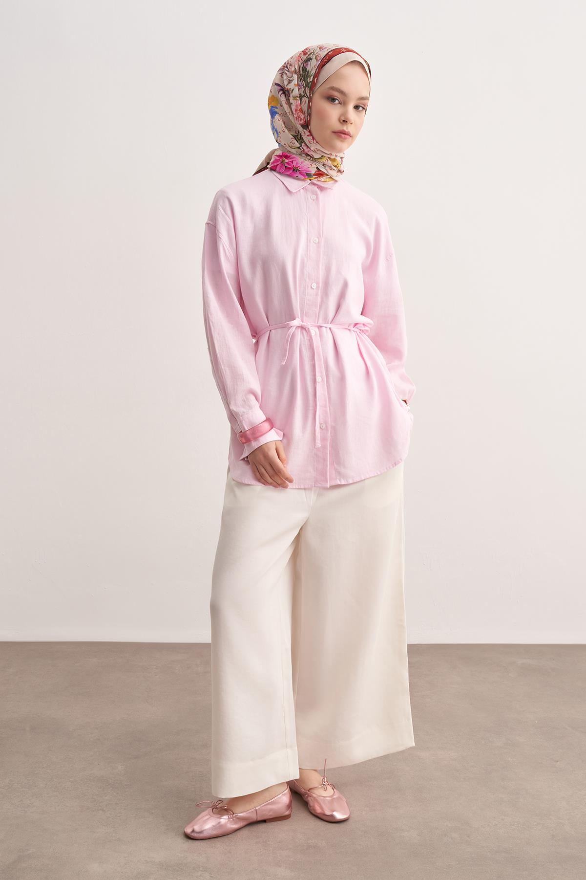 C Krem Monogram Floş Şal