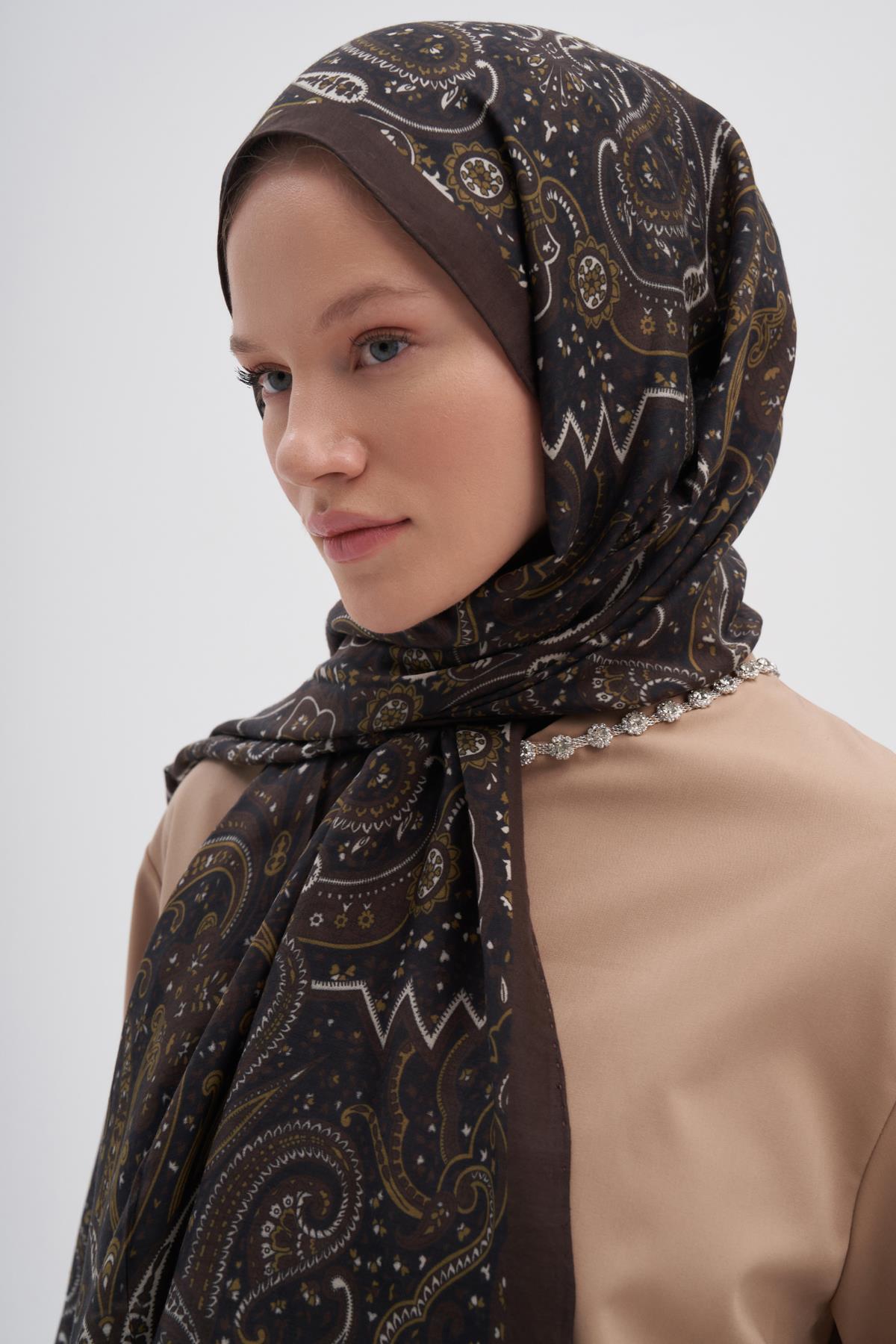 Flow Acı Kahve Early İpek Şal