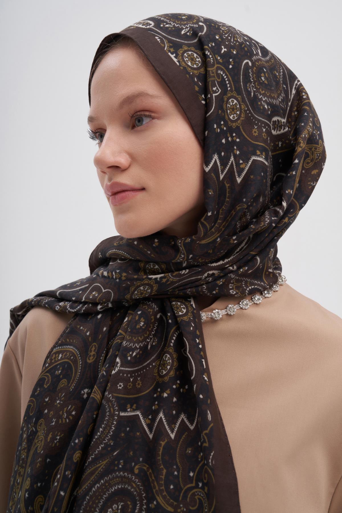 Flow Acı Kahve Early İpek Şal