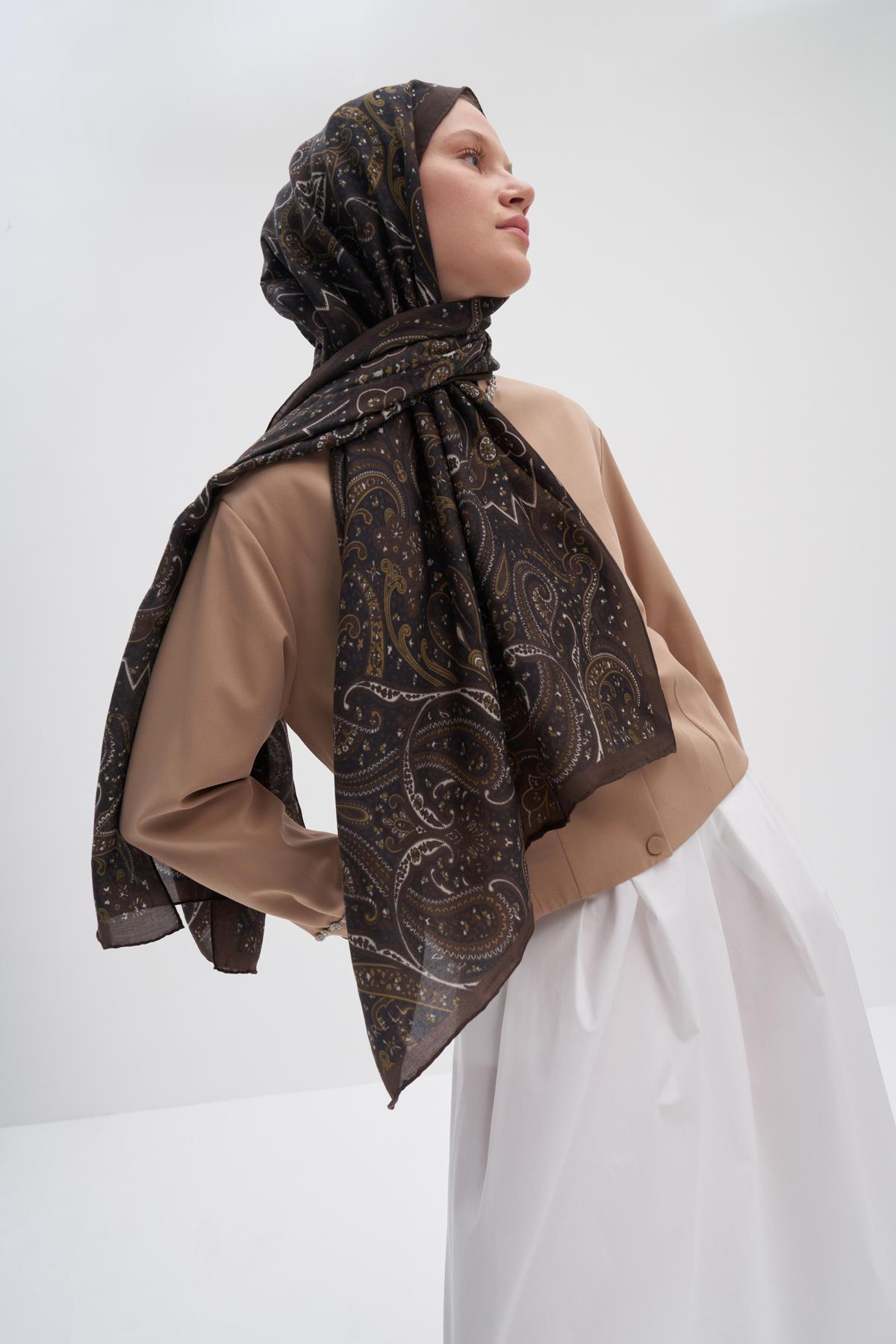 Flow Acı Kahve Early İpek Şal