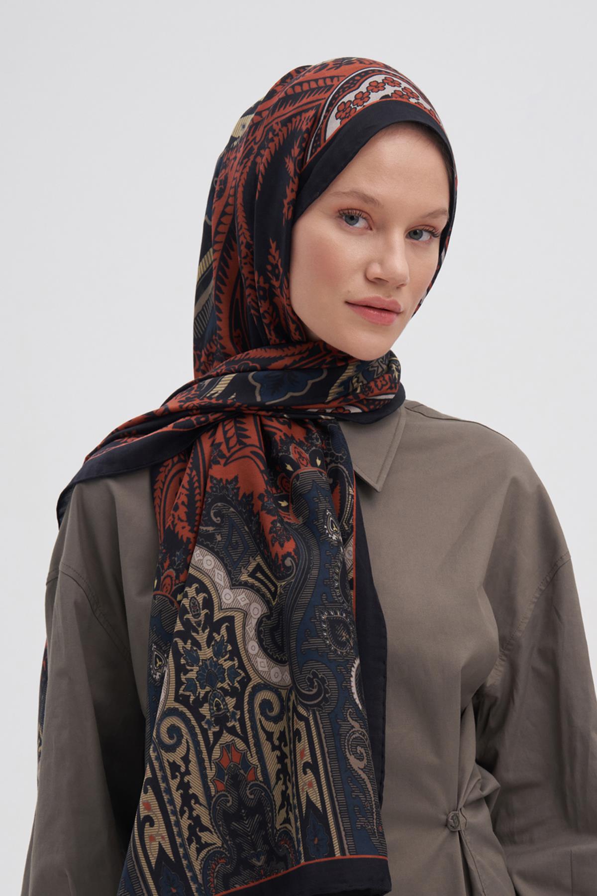 Harmony Kiremit Early İpek Şal